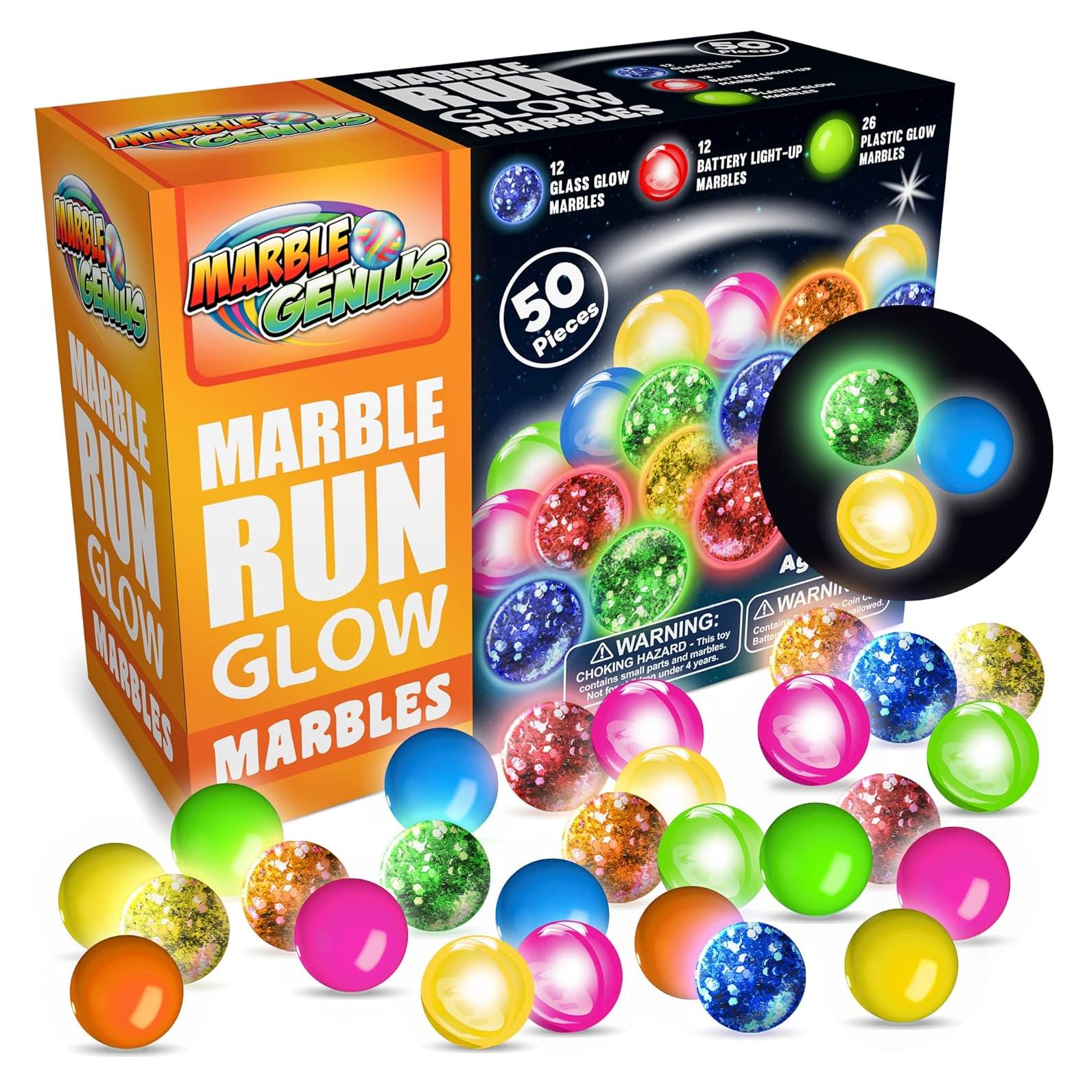 Canicas que Brillan en la Oscuridad Marble Genius - 50 Piezas