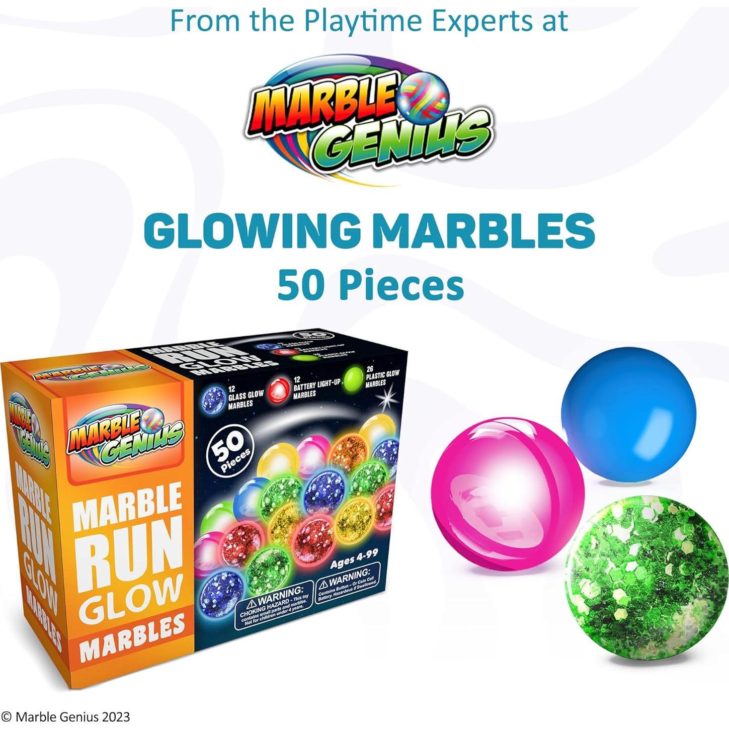 Canicas que Brillan en la Oscuridad Marble Genius - 50 Piezas