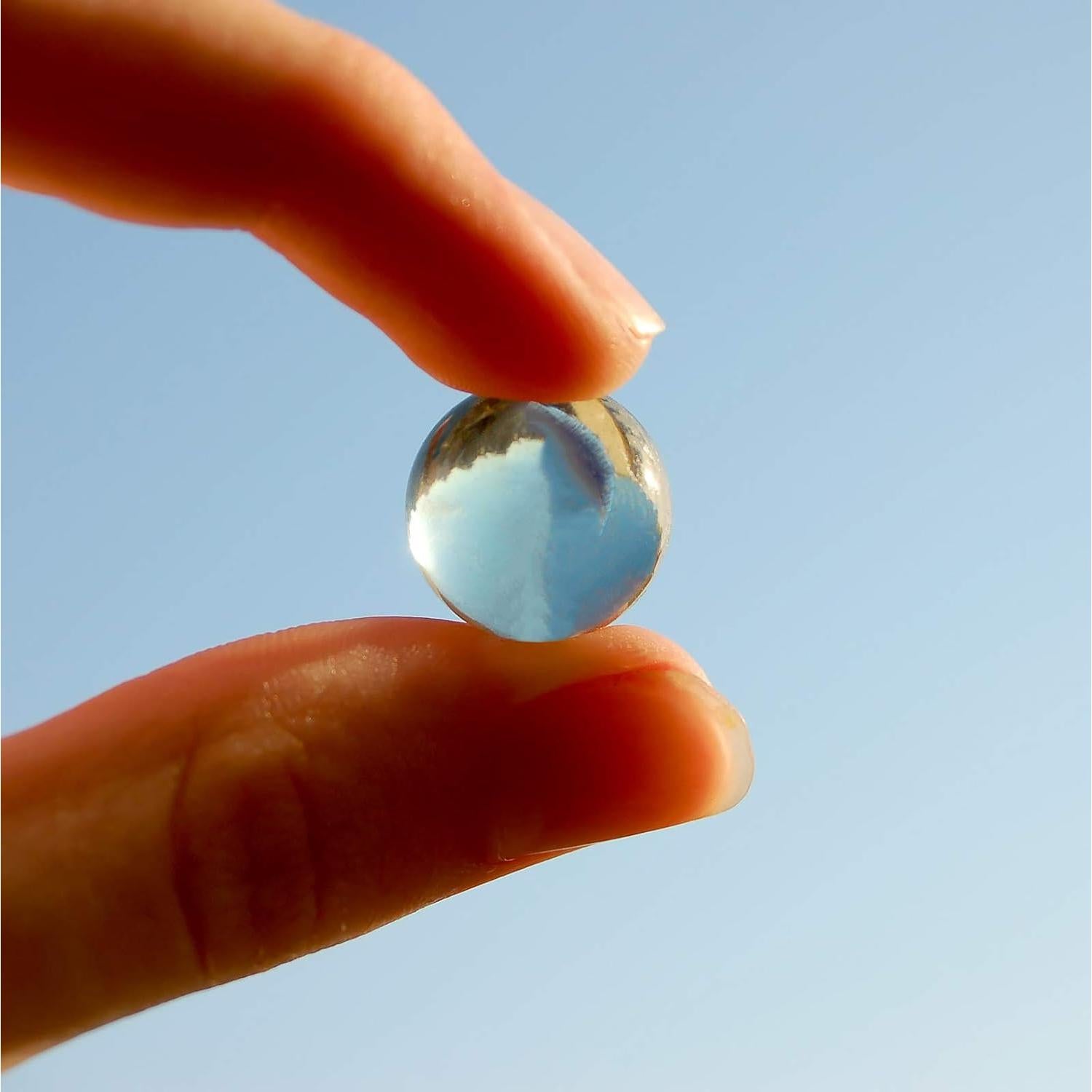 Galashield Clear Glass Marbles for Vases Bulk Round 500 Pieces