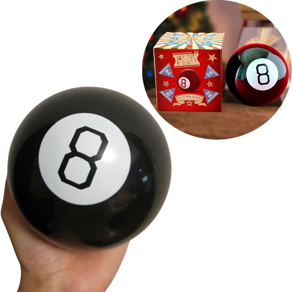Juego de Adivinación Mystic 8 Ball - Bola Negra Retro 230g