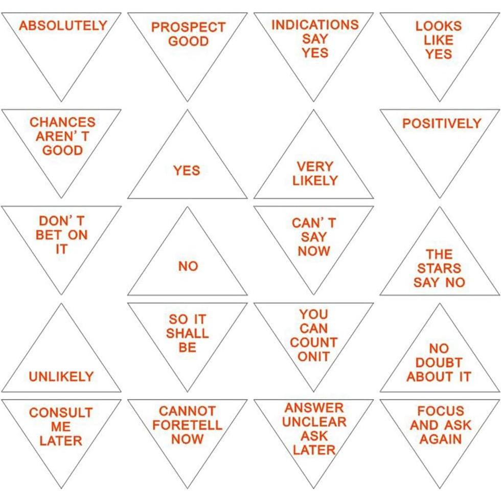 Juego de Adivinación Mystic 8 Ball - Bola Negra Retro 230g