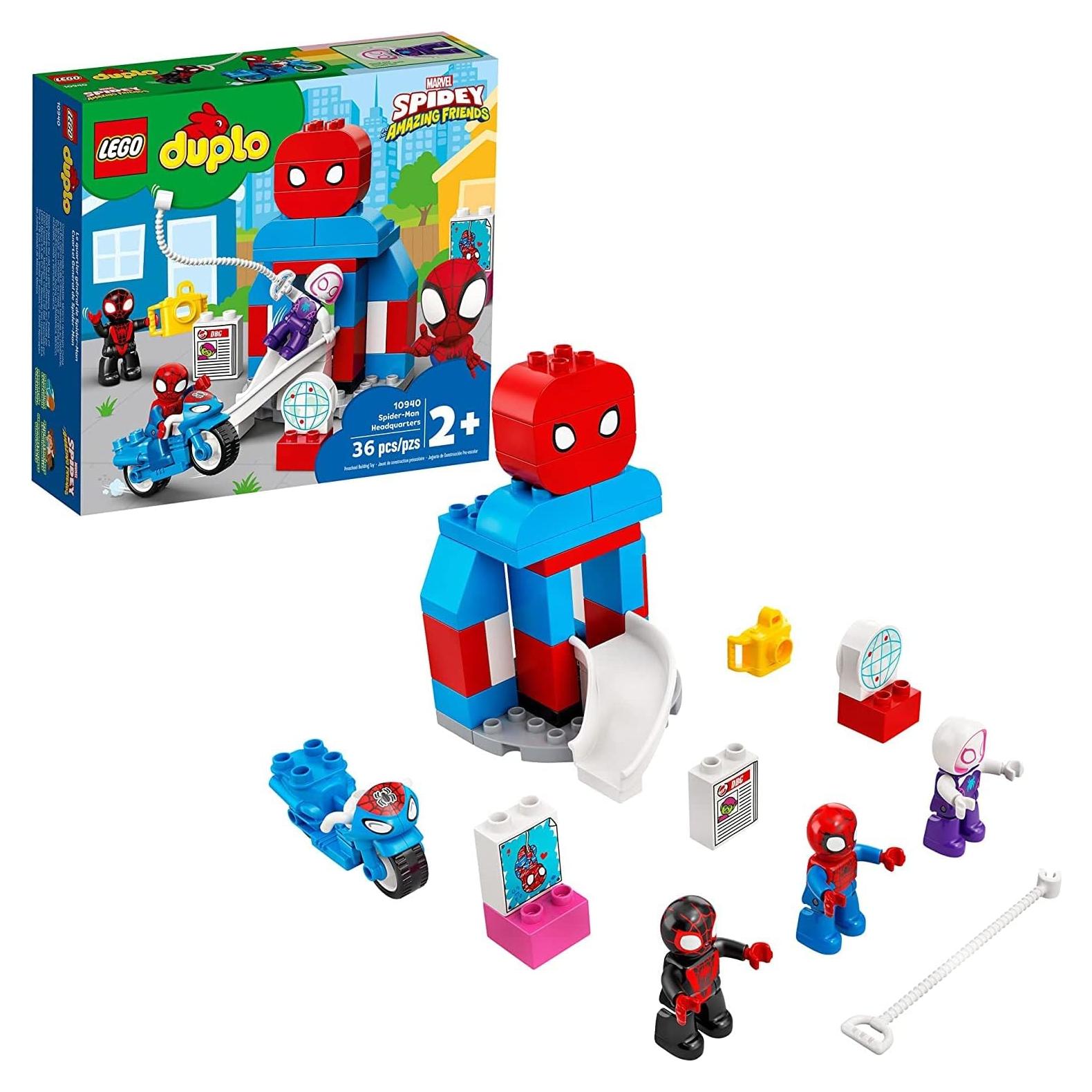 LEGO DUPLO Cuartel General Spider-Man 10940 con 3 Figuras