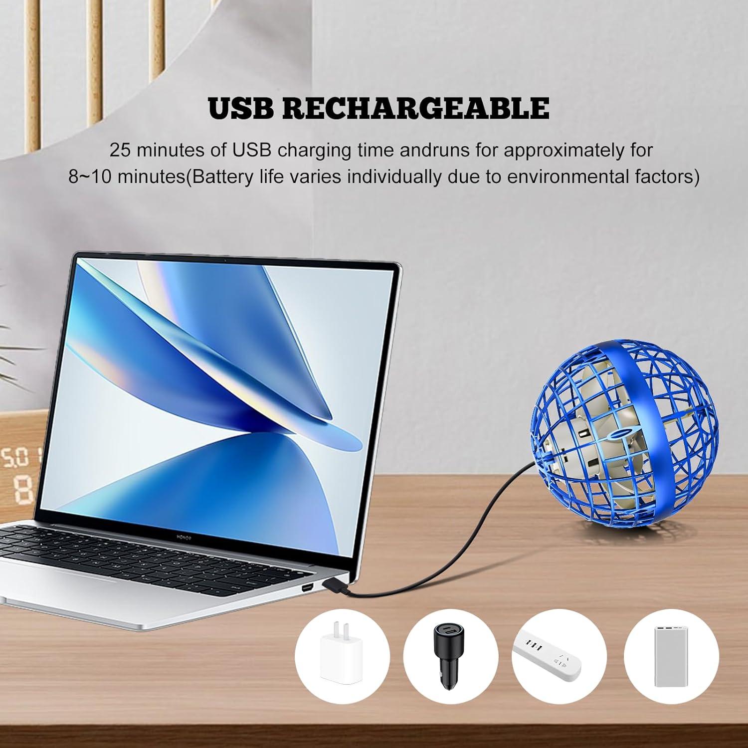 Bola Voladora MLCLL TSM-006 Azul con Luces RGB