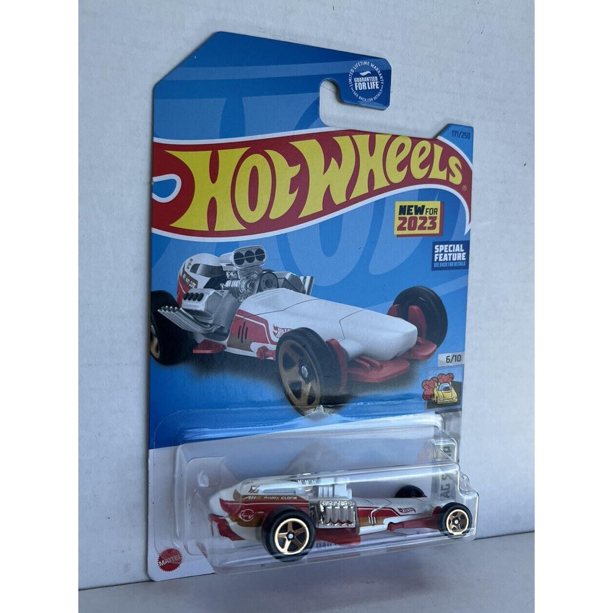 Hot Wheels Hot Rod Racer Blanco 171/250 - Coche de Juguete