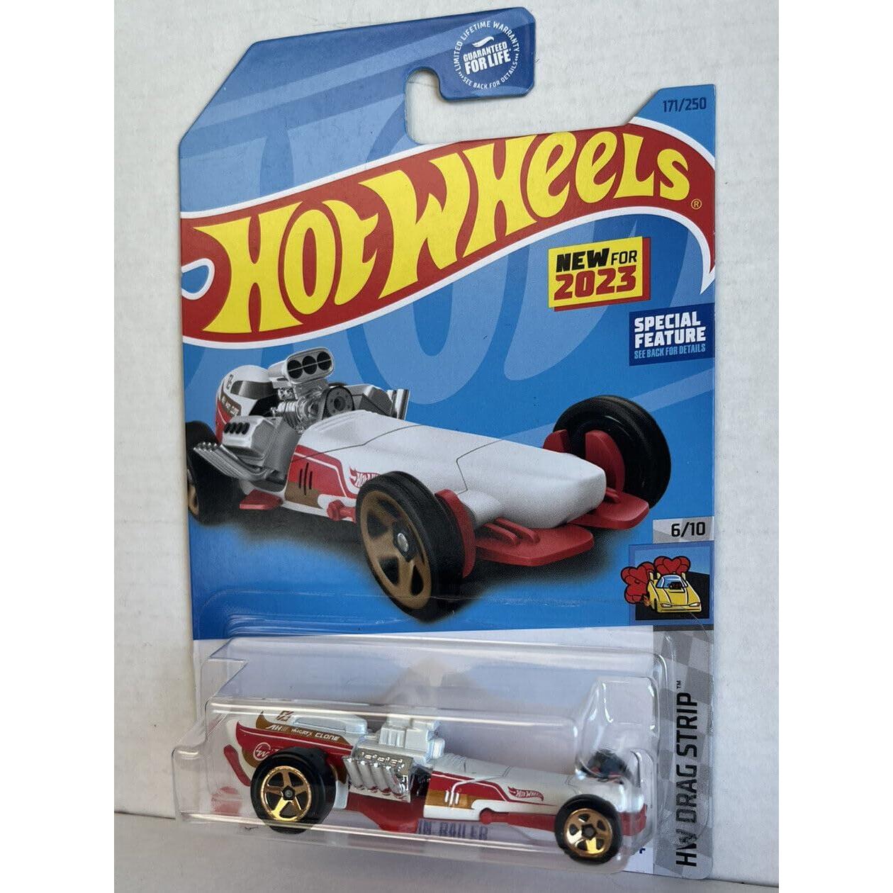 Hot Wheels Hot Rod Racer Blanco 171/250 - Coche de Juguete
