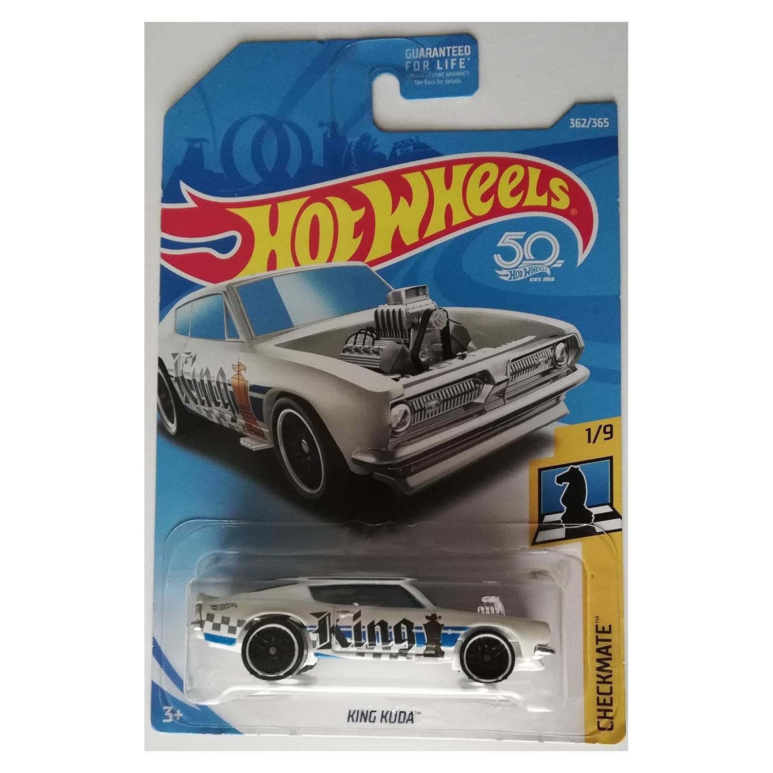 Hot Wheels Rey Kuda 2018 Checkmate 1:64 Coleccionable Blanco
