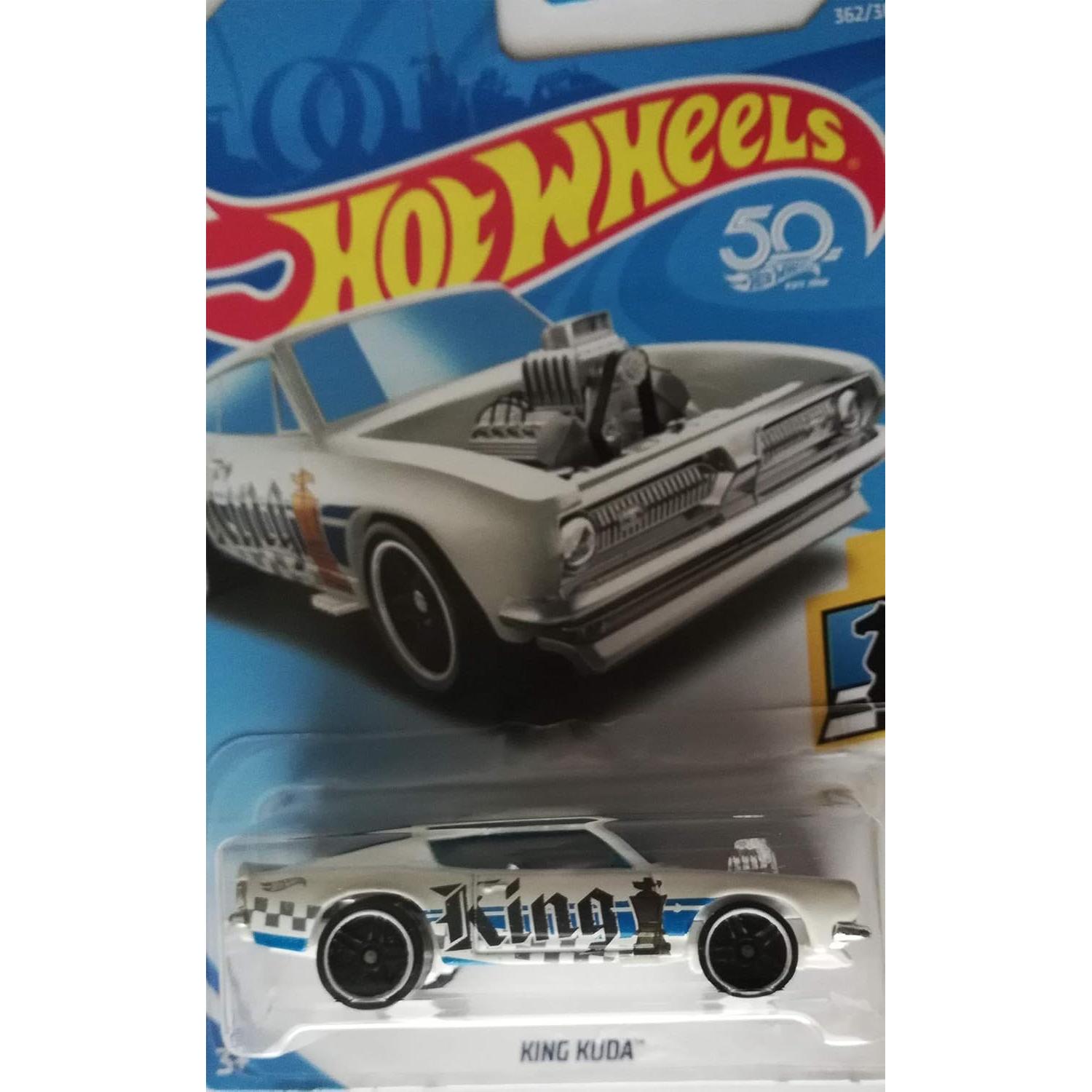 Hot Wheels Rey Kuda 2018 Checkmate 1:64 Coleccionable Blanco
