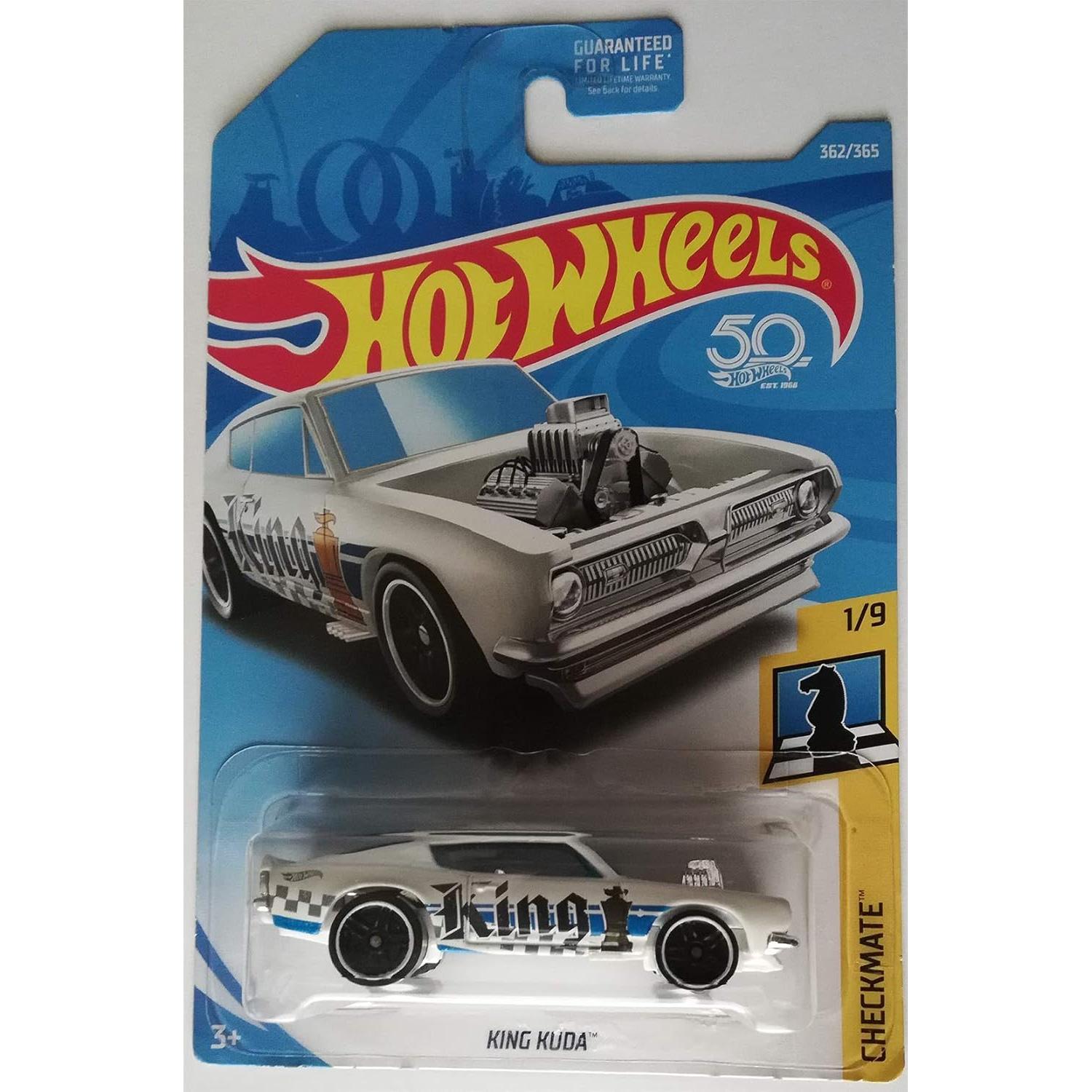 Hot Wheels Rey Kuda 2018 Checkmate 1:64 Coleccionable Blanco