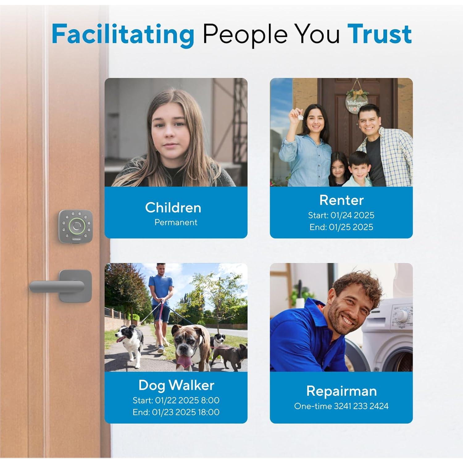 Cerradura Inteligente ULTRALOQ U-Bolt Pro WiFi con Huella Dactilar