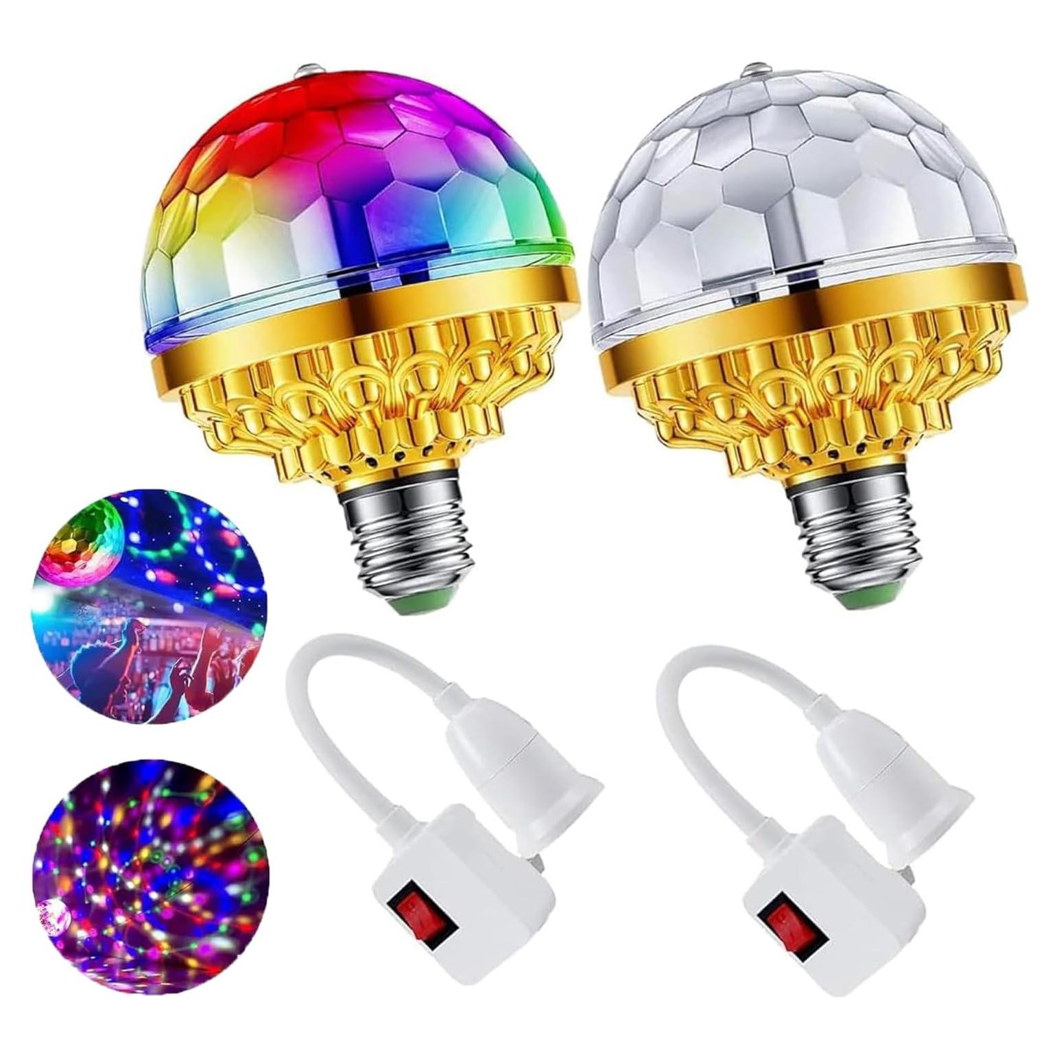Bombilla LED Disco Rotativa XGHJ E27 Luz Colorida 10W