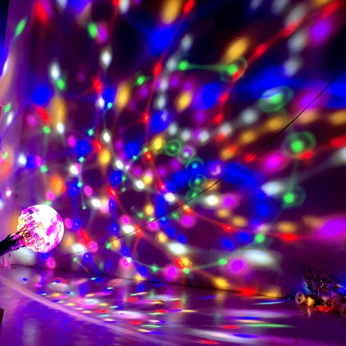 Bombilla LED Disco Rotativa XGHJ E27 Luz Colorida 10W