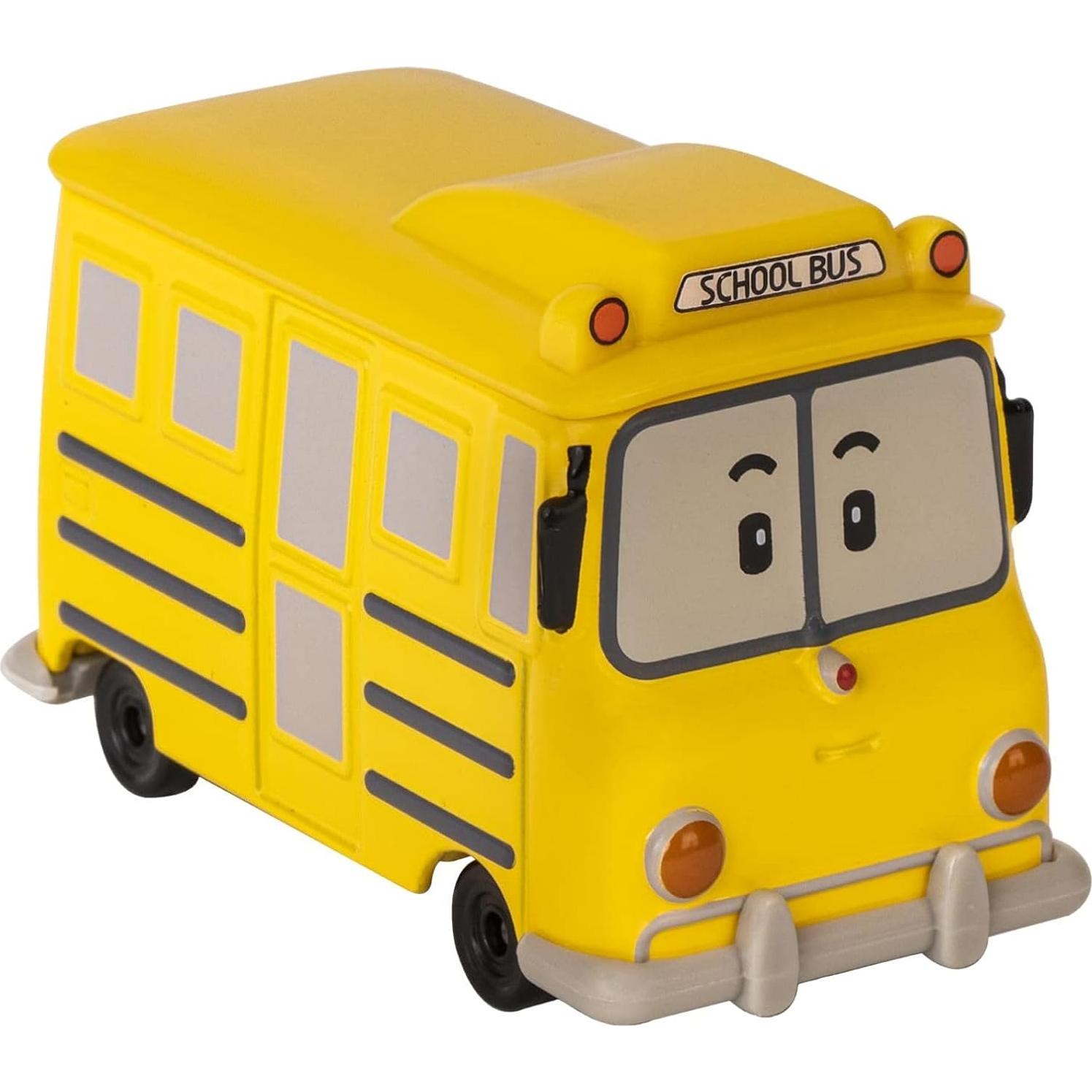 Juguete Robocar Poli Autobús Escolar Metal Fundido 7.1cm