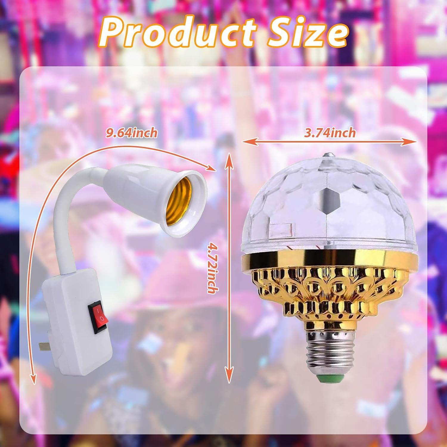 Paquete de 2 luces disco LED TiKeTaoKe RGB 12 cm