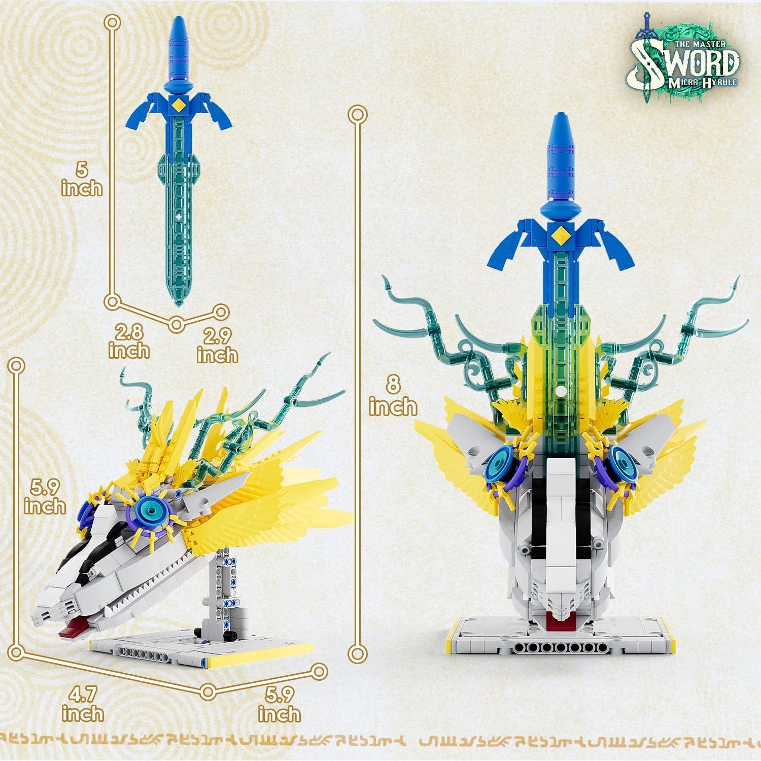 Juego de Construcción Espada Maestra MOC TOTK 702 Piezas