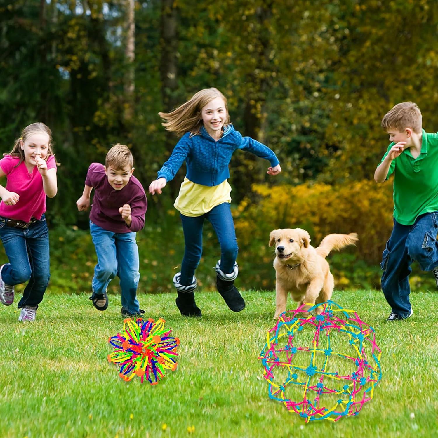 2Pack Expandable Breathing Ball Sphere Magic Ball Toys Colorful Expanding Anxiety Relief Stresss ADHD Suitable for Kids and Adults Yoga Birthday