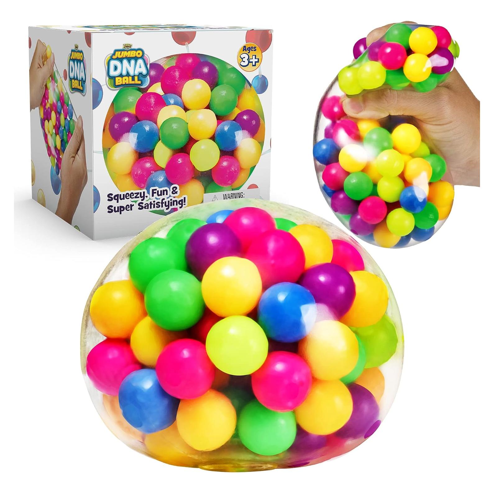 Bola de ADN YoYa Toys Jumbo Antiestrés Colorida 10.31 cm