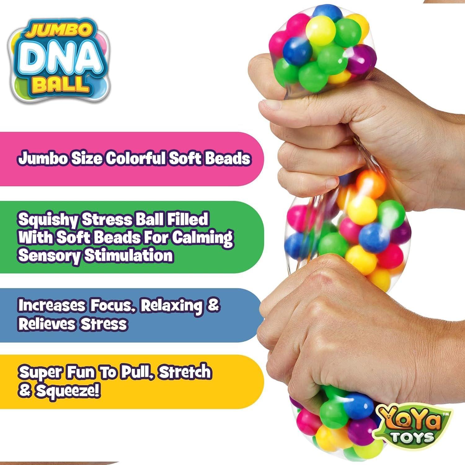Bola de ADN YoYa Toys Jumbo Antiestrés Colorida 10.31 cm