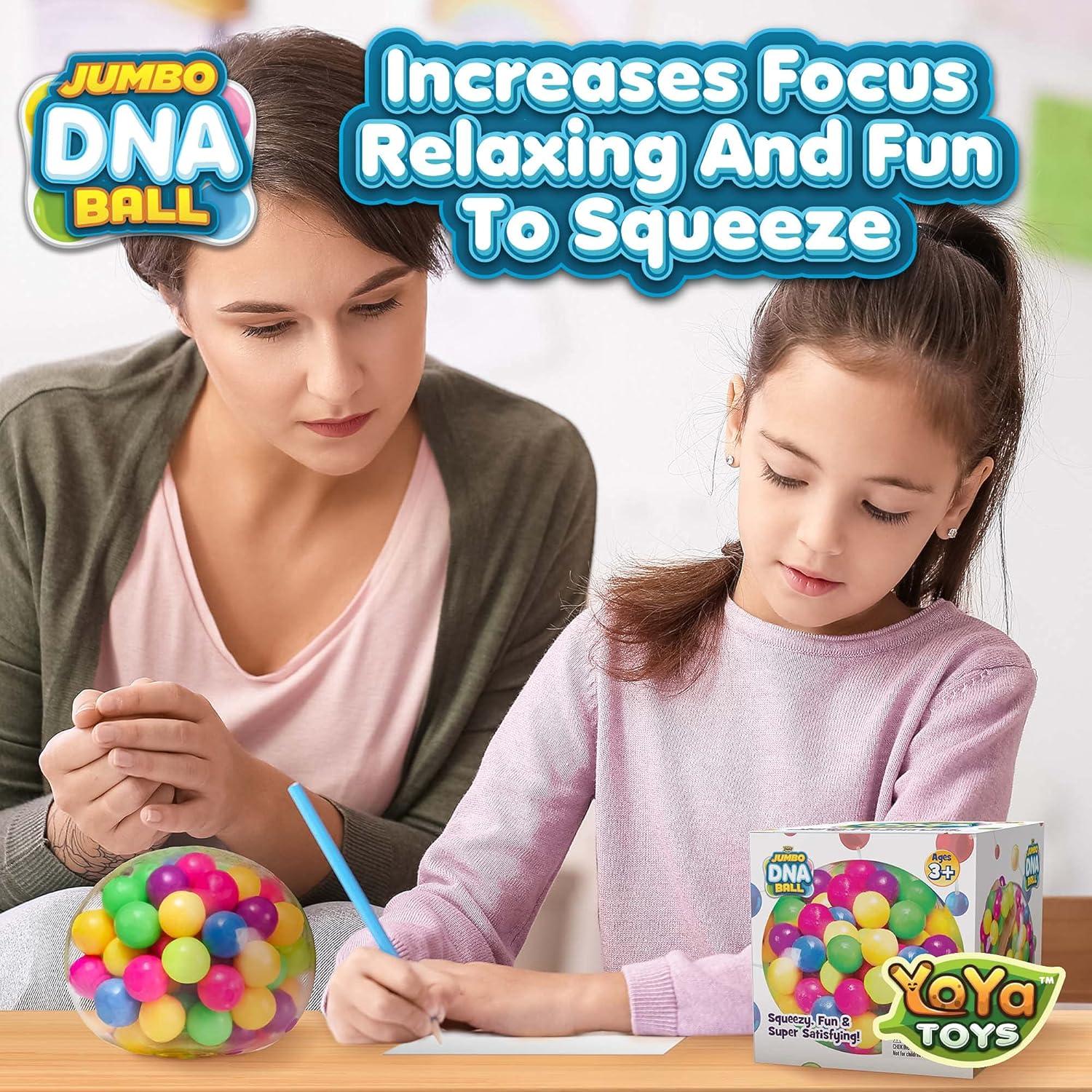 Bola de ADN YoYa Toys Jumbo Antiestrés Colorida 10.31 cm
