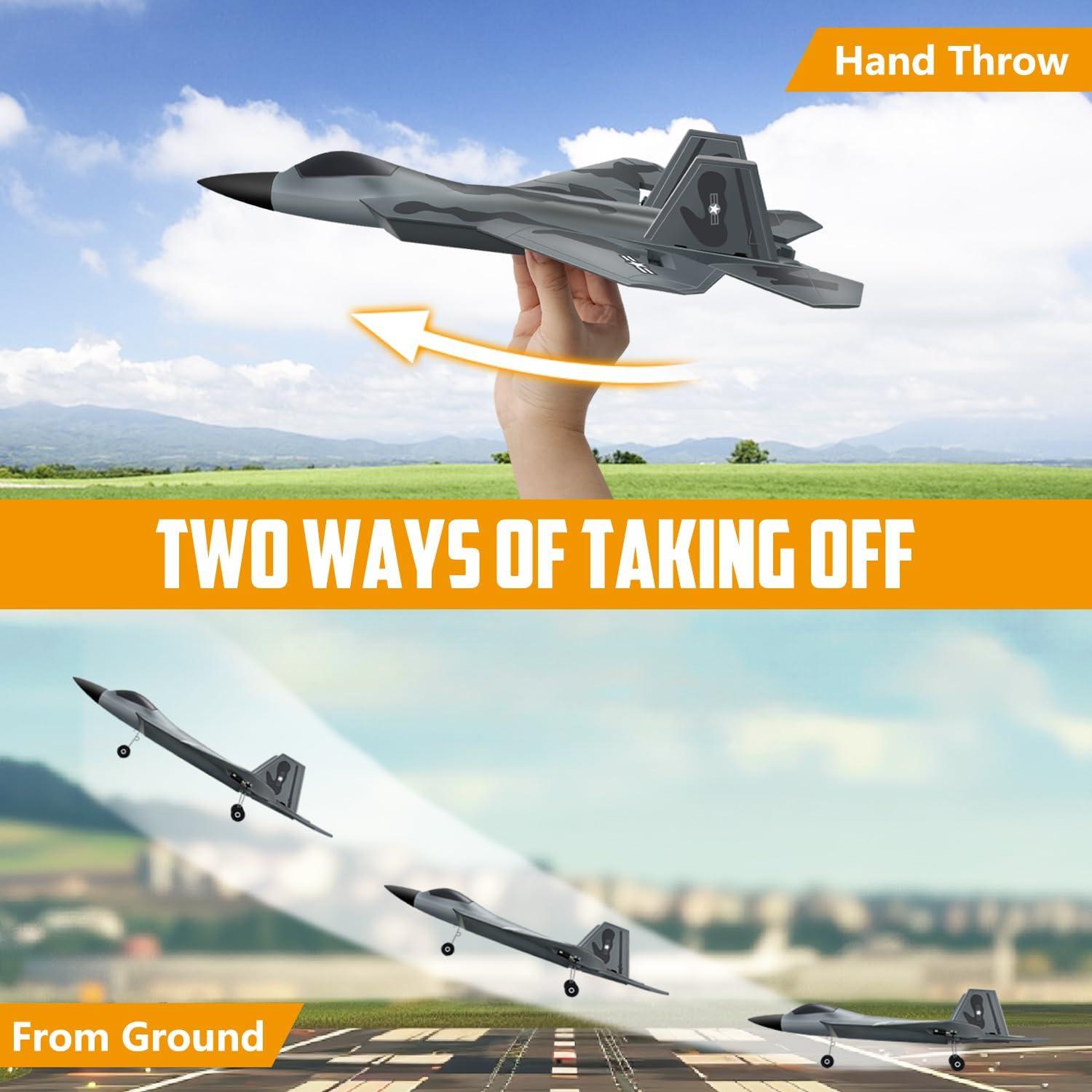 Avián RC HAWK'S WORK F-22 Control Remoto 2.4GHz 451g