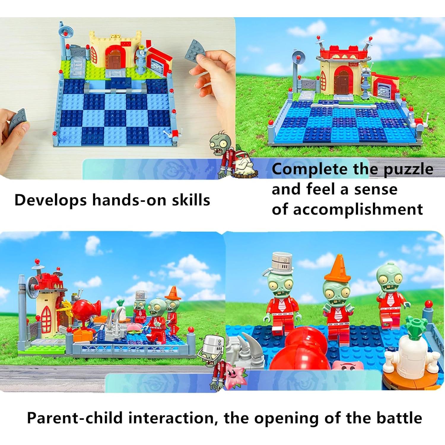 Juguete de Construcción Plantas y Zombies JHESAO 314PCS