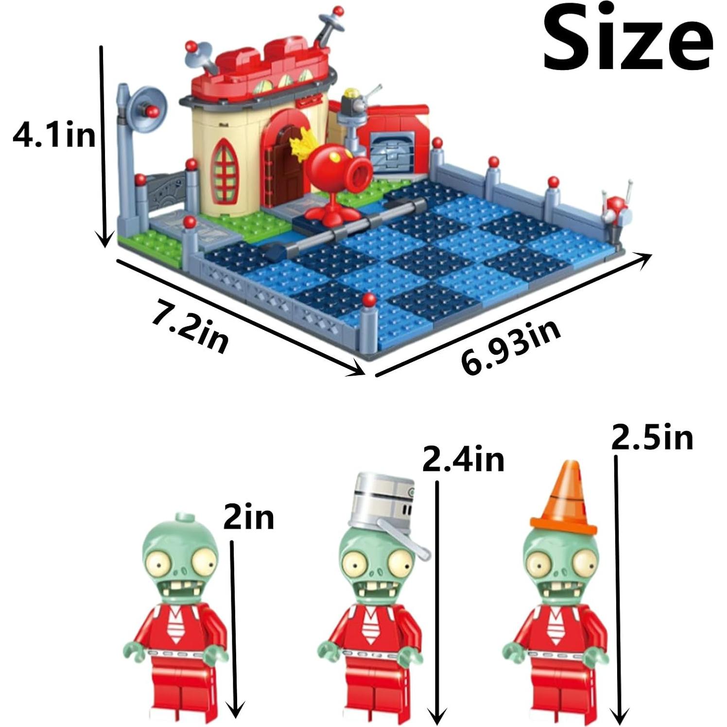 Juguete de Construcción Plantas y Zombies JHESAO 314PCS