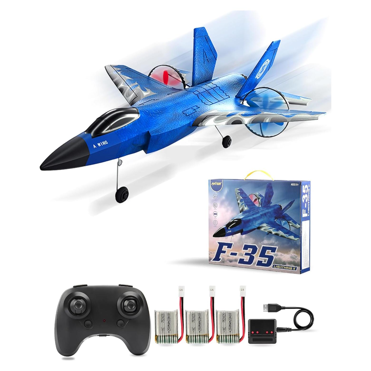 Avián RC F-35 ANTSIR 2 Canales 32.5x26.2cm Azul