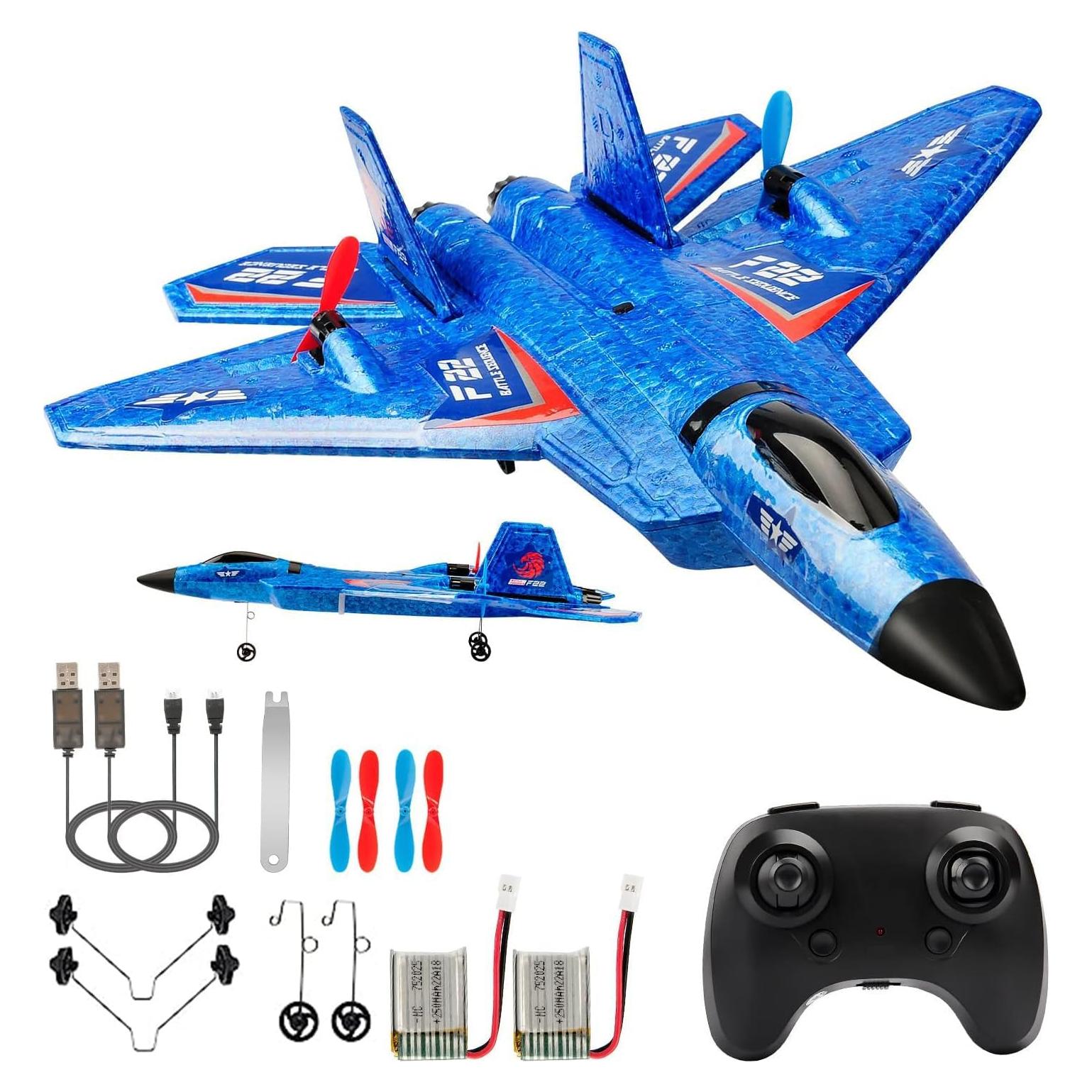 Avión RC RoofWorld F-22 Raptor Listo para Volar 0.45kg