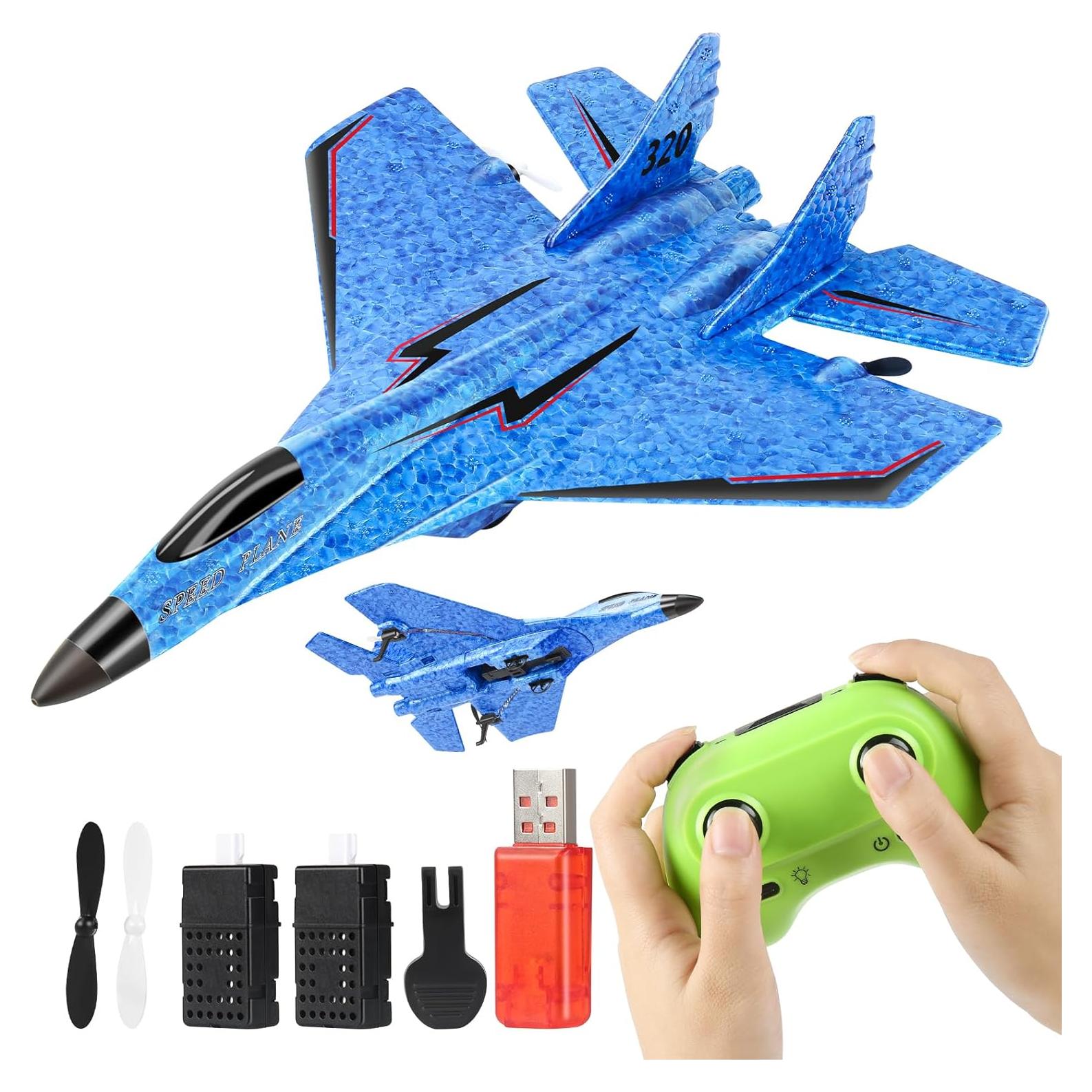 Avión RC Kunming F22 Control Remoto 2CH con Luces