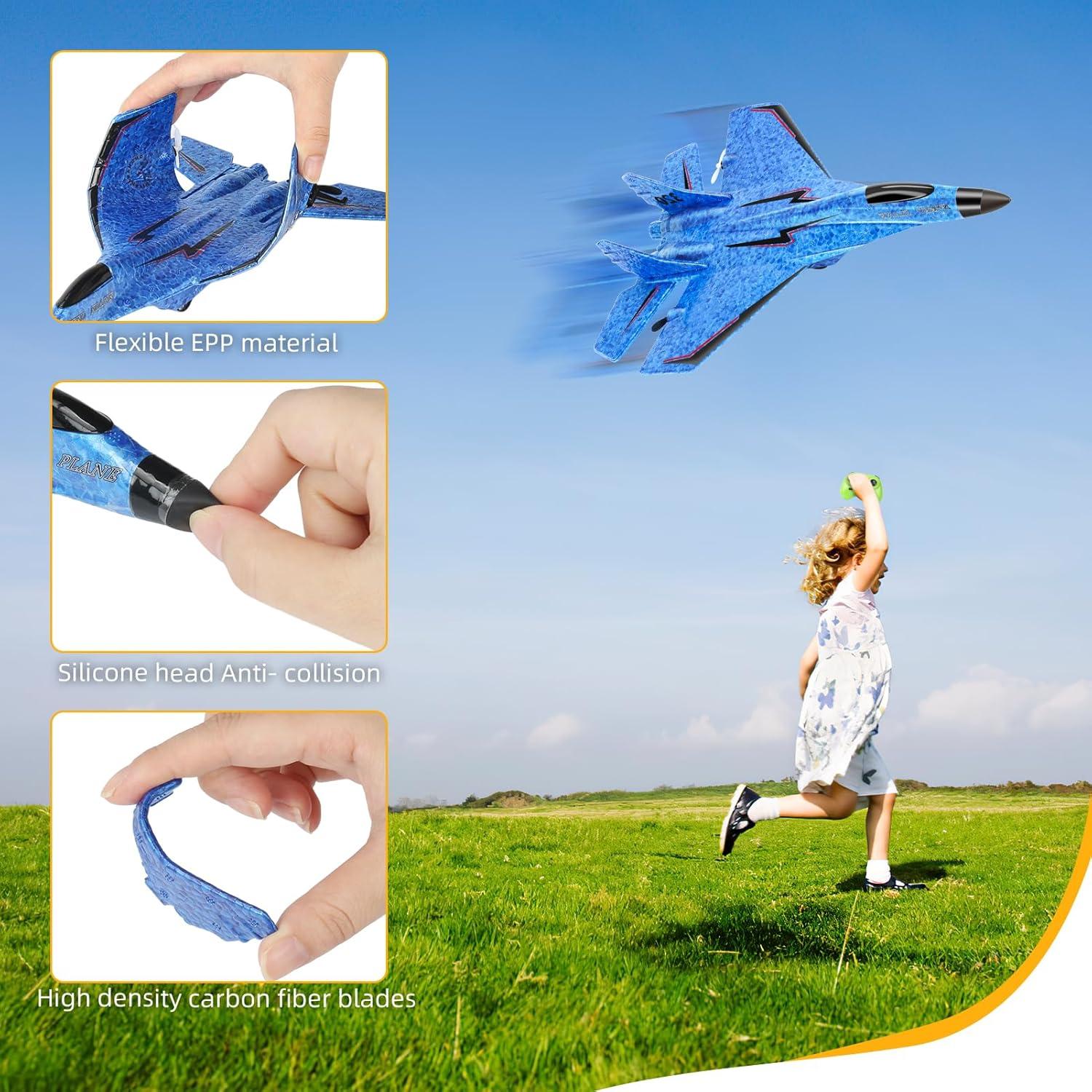 Avión RC Kunming F22 Control Remoto 2CH con Luces