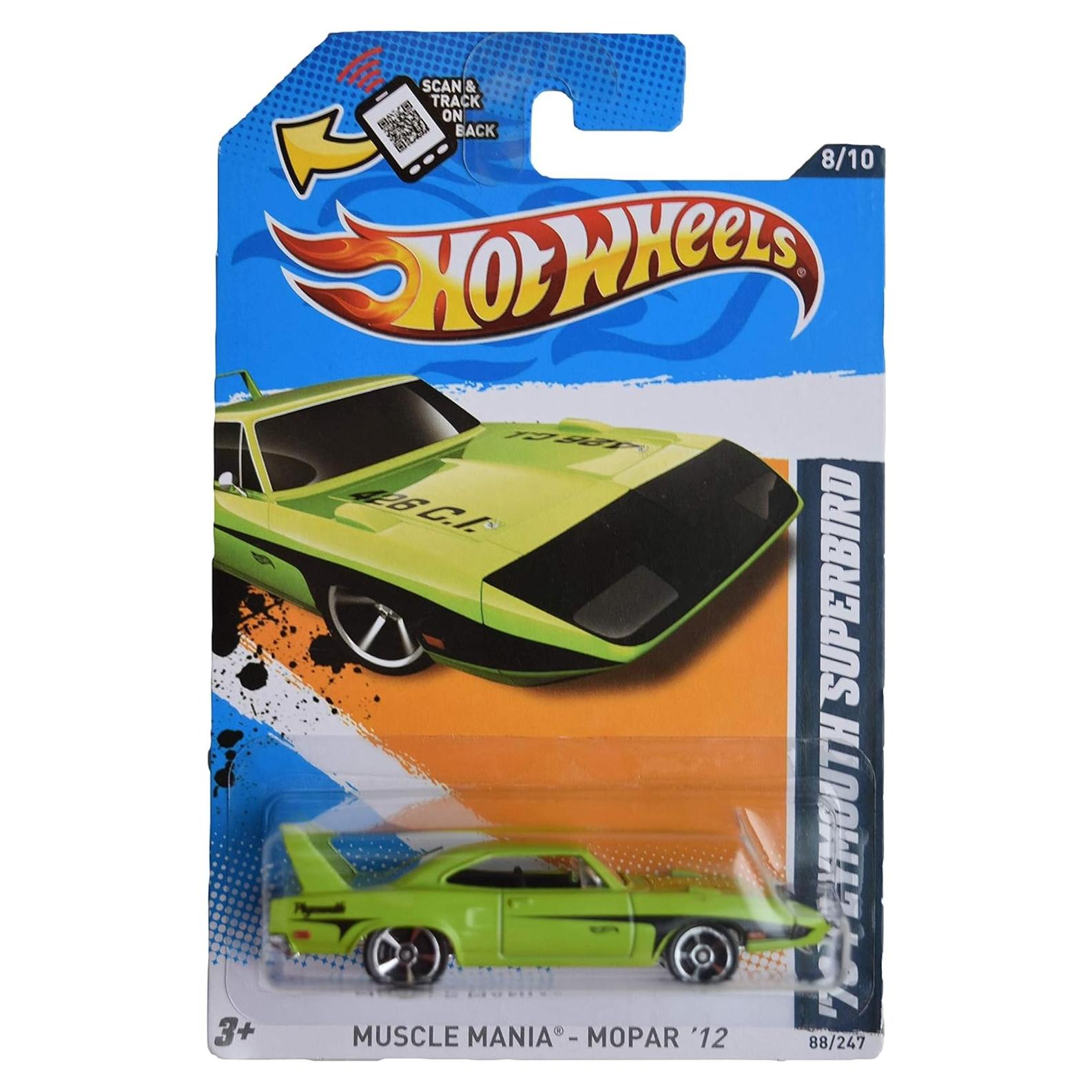 Coche de Fundición Hot Wheels Plymouth Superbird 1970 8.89 cm
