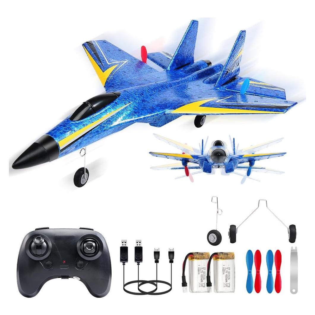 Avián RC Su-27 Genérico 2 Canales con Luces y Baterías