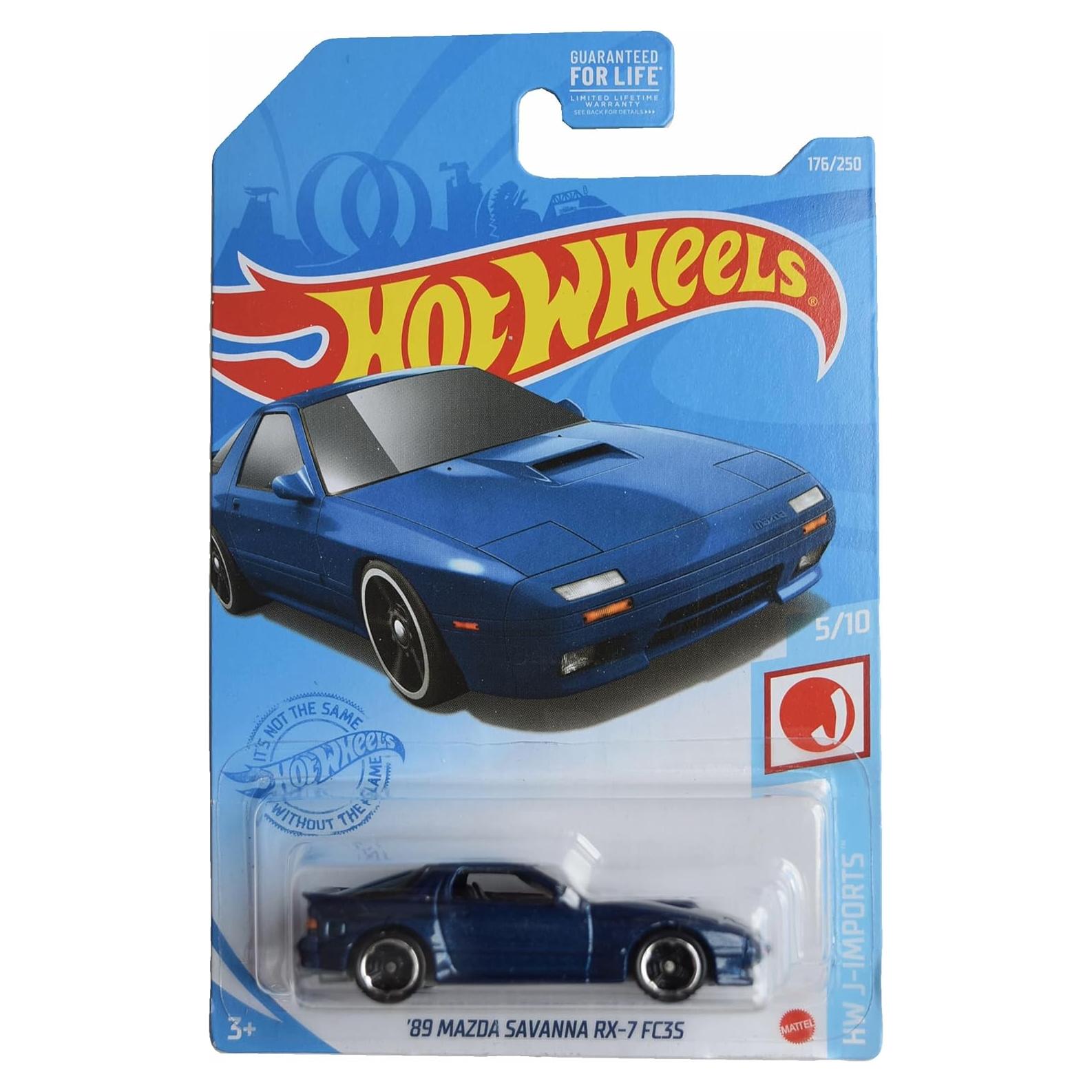 Hot Wheels Mazda Savanna RX-7 FC3S 1:64 Azul
