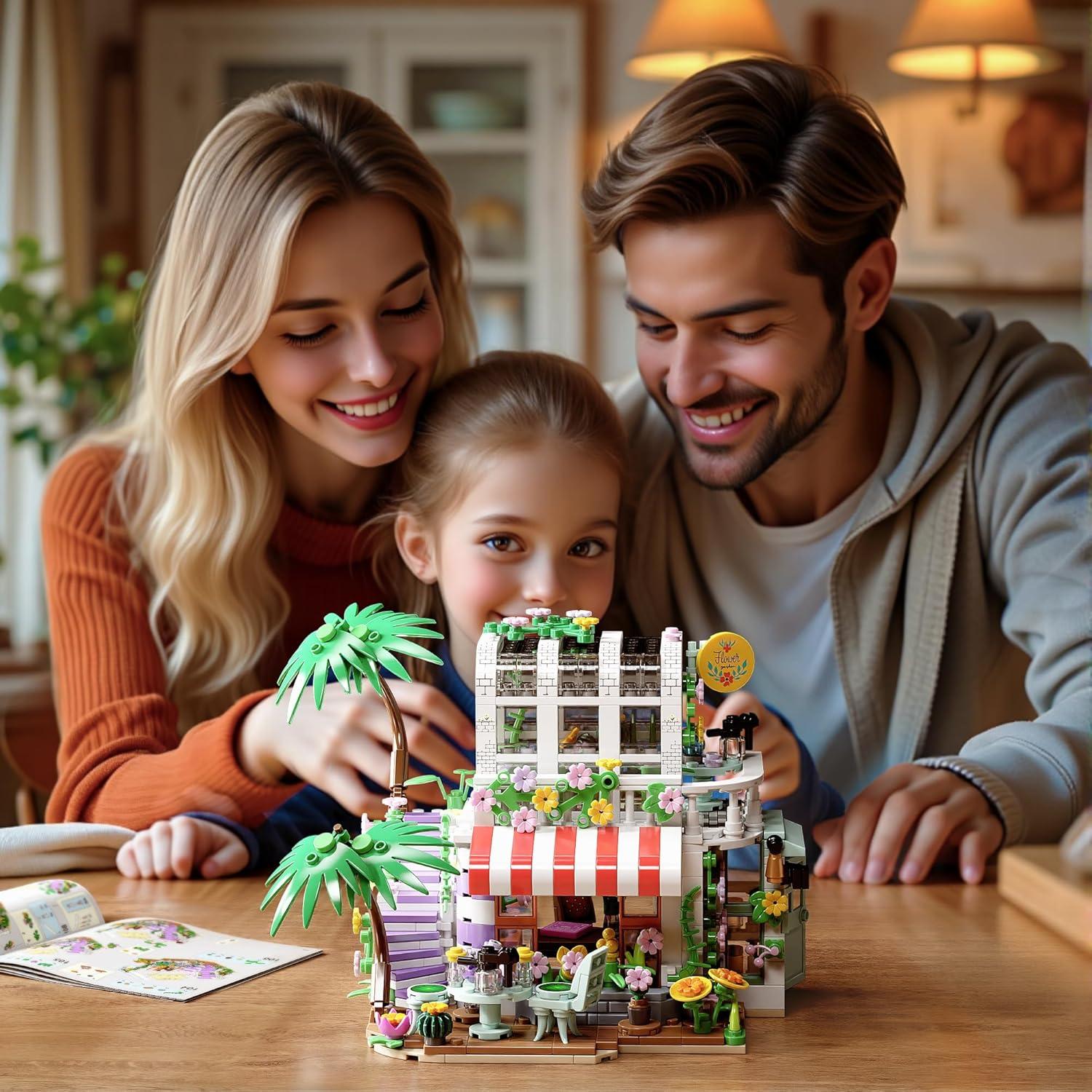 Juego de Construcción Casa de Flores TYCOLE 705 Piezas con Luces