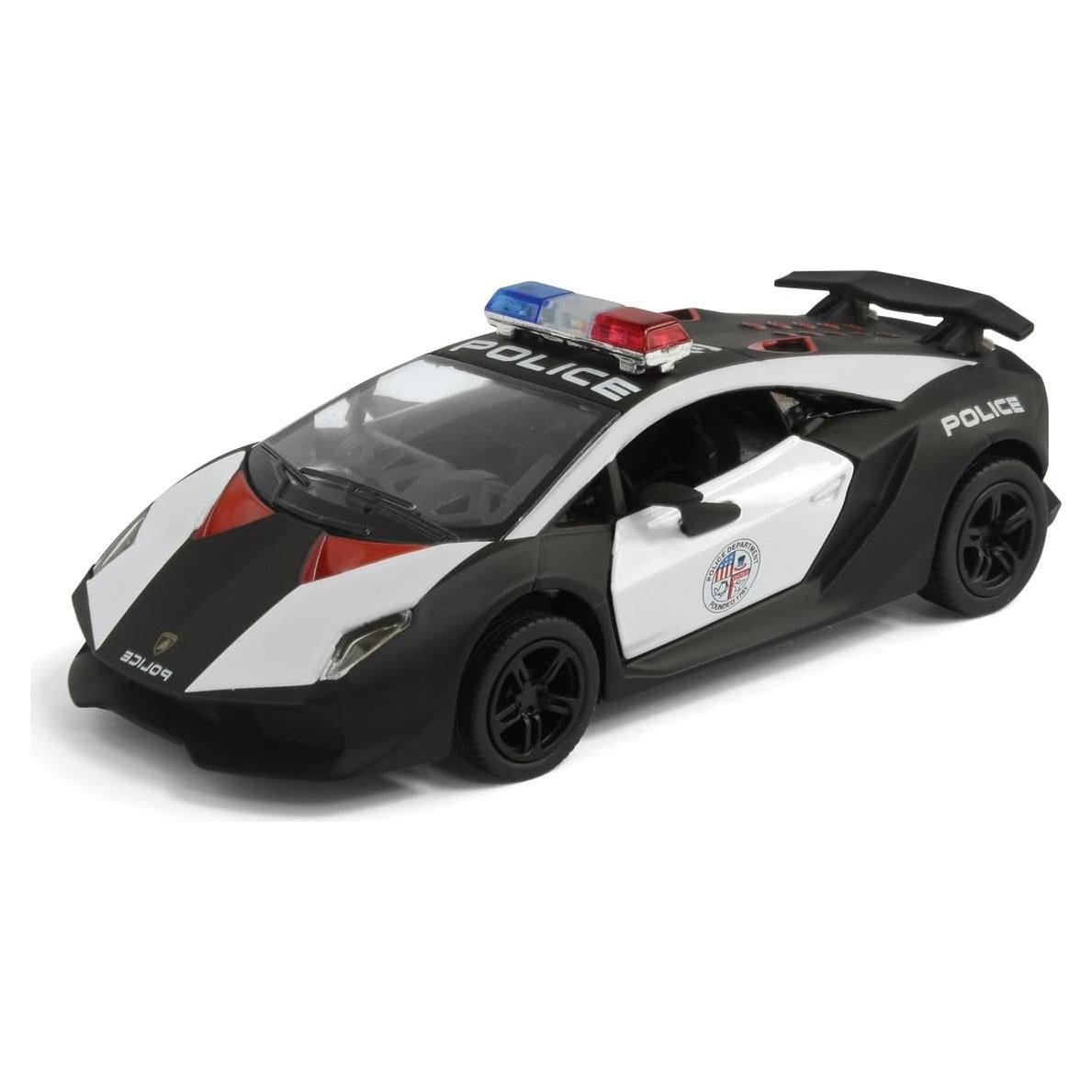 Coche de Policía Lamborghini Sesto Elemento KiNSMART 1:38