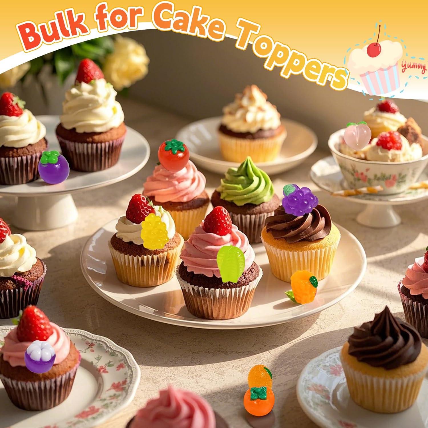 50 Mini Figuras de Frutas Brillantes en la Oscuridad - CIYOJA