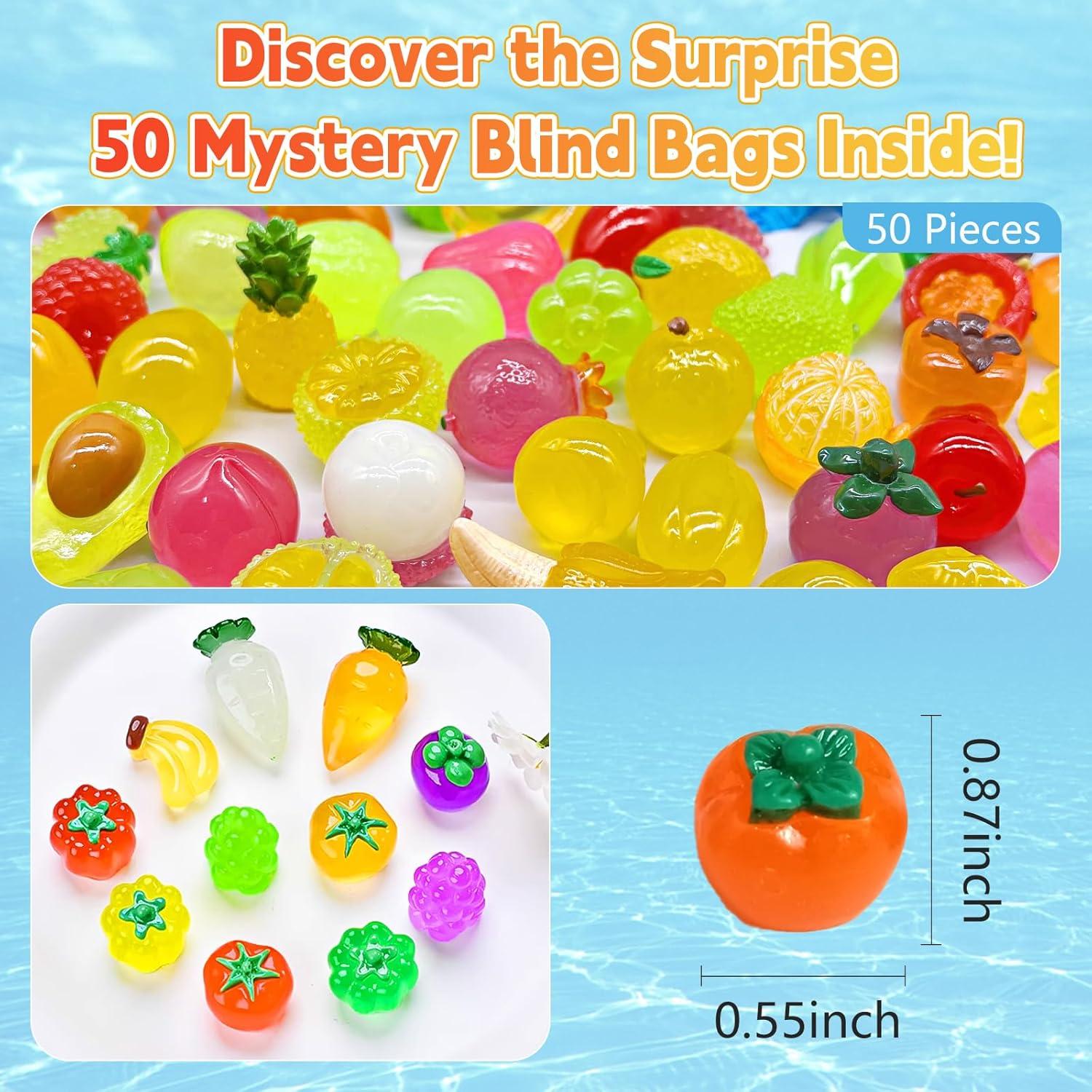 50 Mini Figuras de Frutas Brillantes en la Oscuridad - CIYOJA