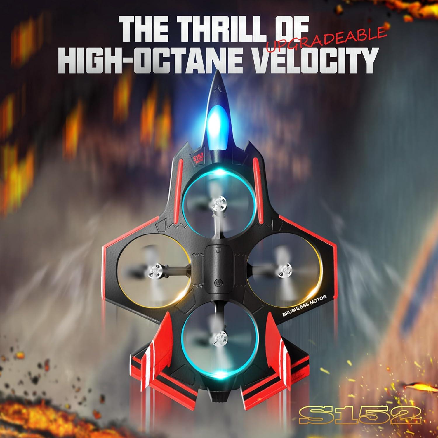 Avión RC BEZGAR S152 con Cámara y Luces LED