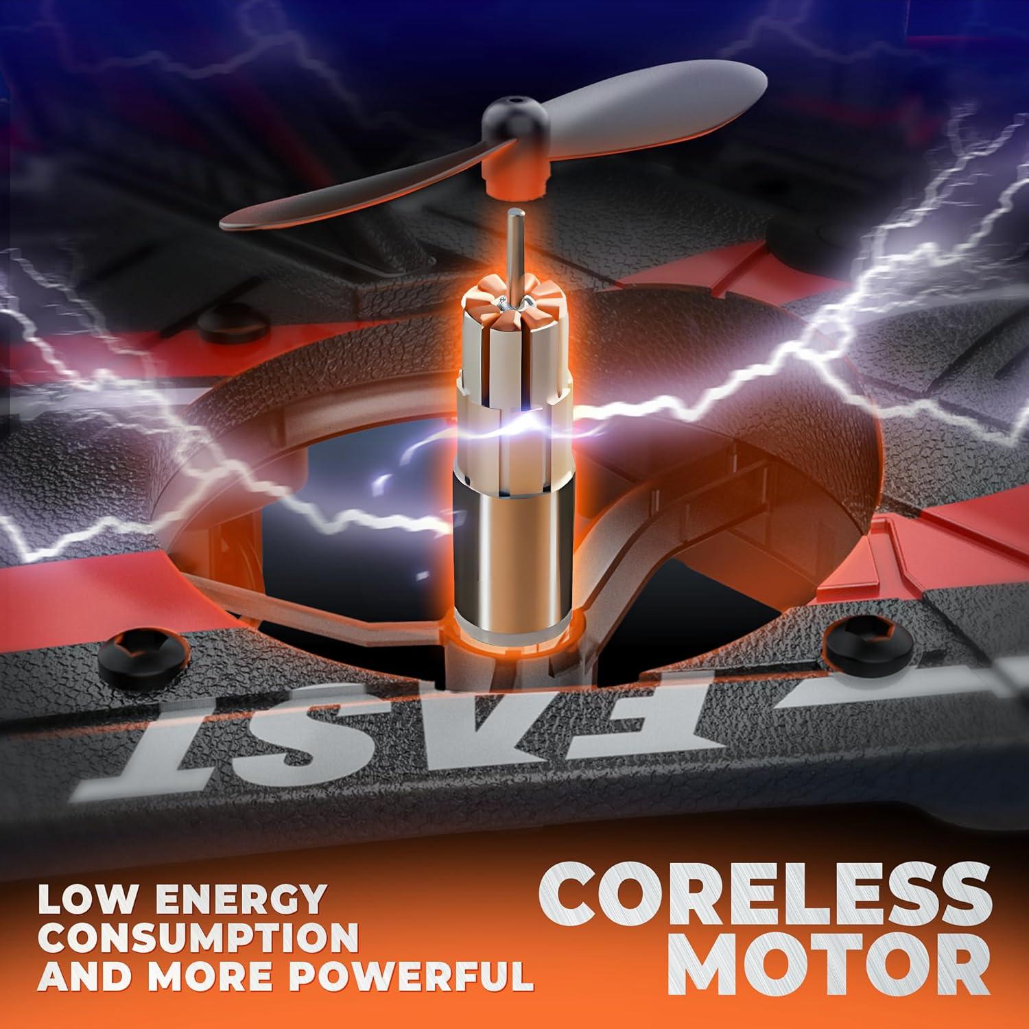 Dron BEZGAR Avión RC Rojo con Giroscopio y 360 Grados