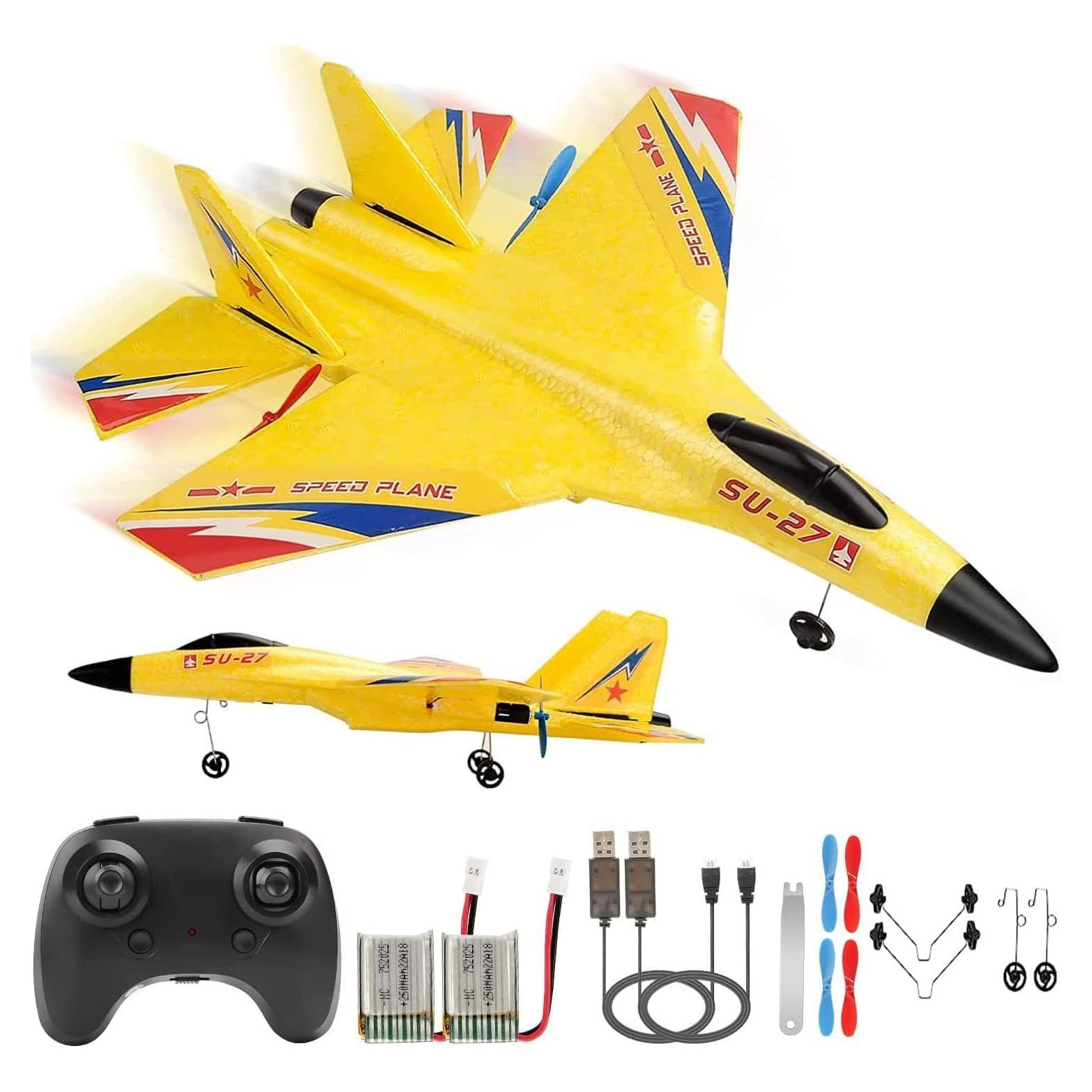 Avión de Control Remoto Su-27 RoofWorld 33cm LED