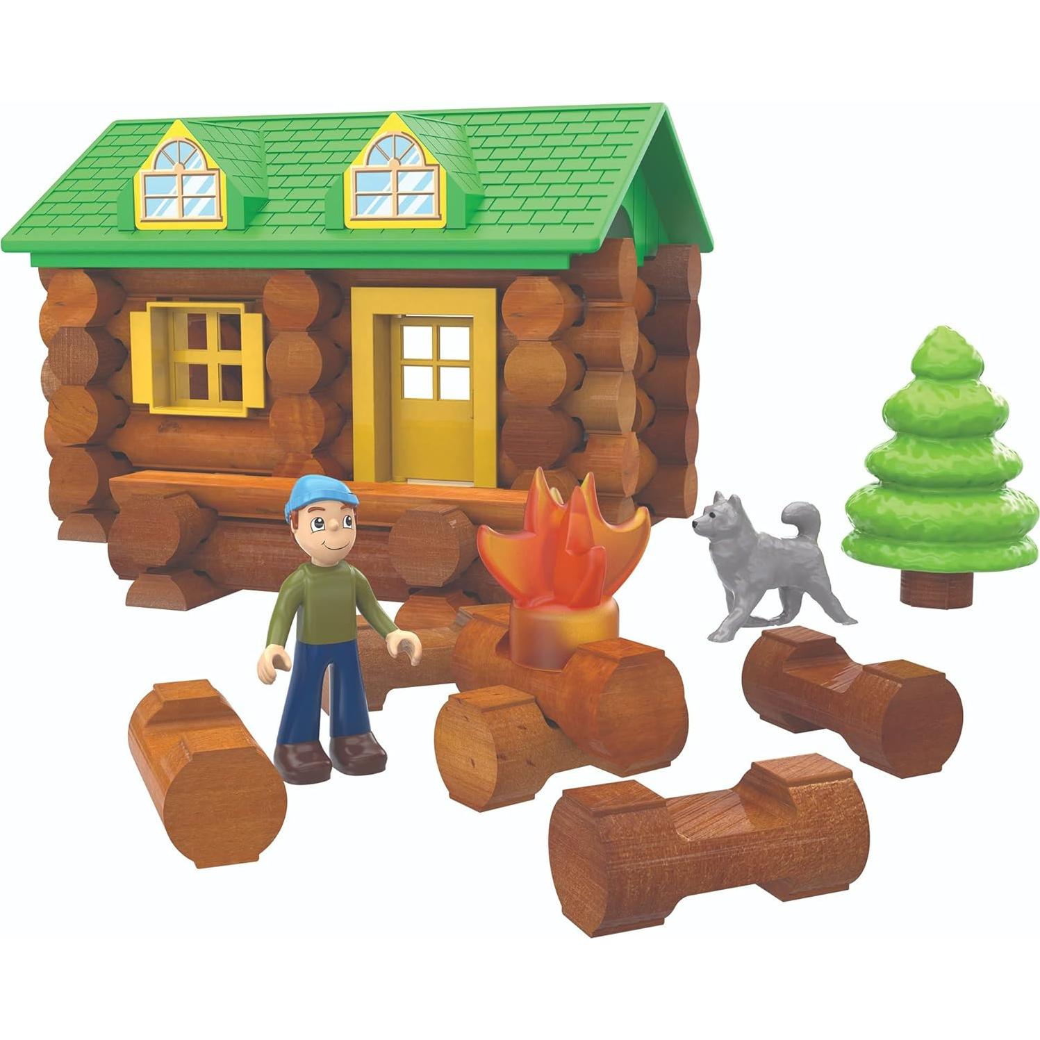 Juego de Construcción Lincoln Logs En el Sendero - 59 Piezas