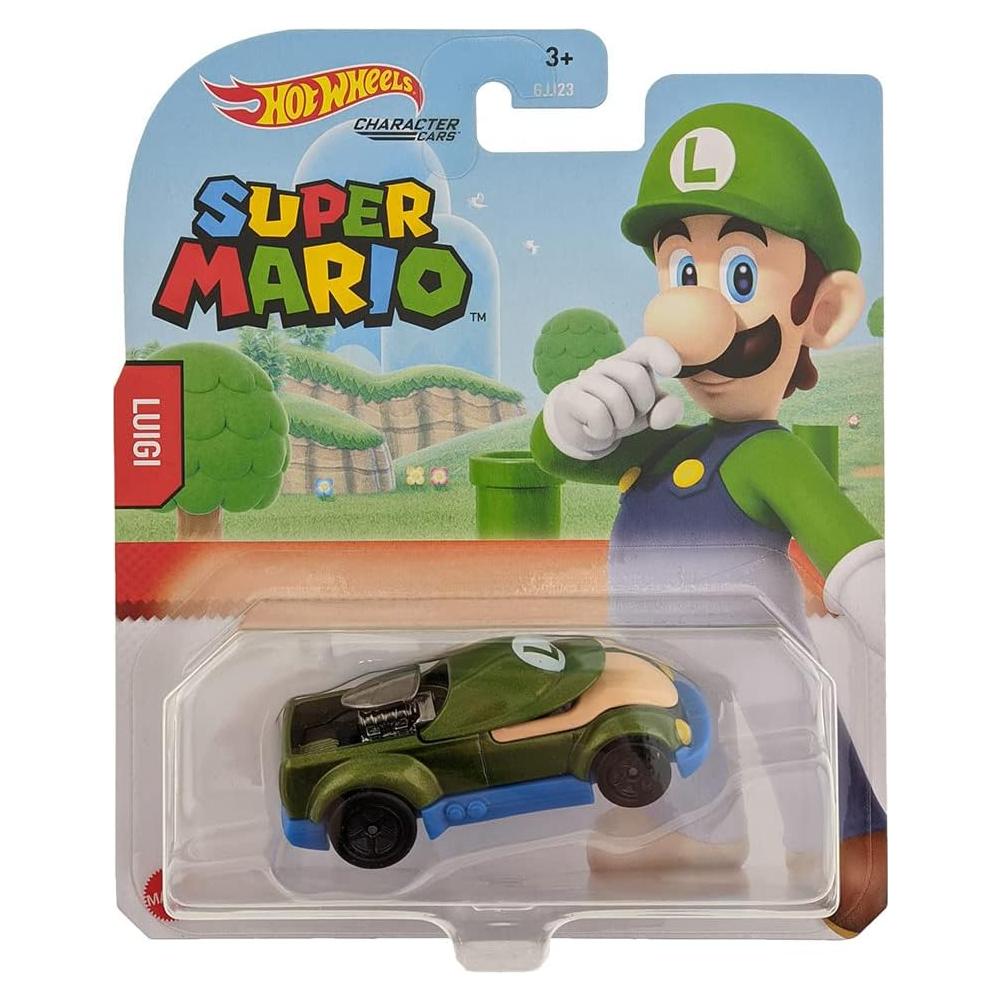 Vehículo Hot Wheels Super Mario Luigi 1:64 2020
