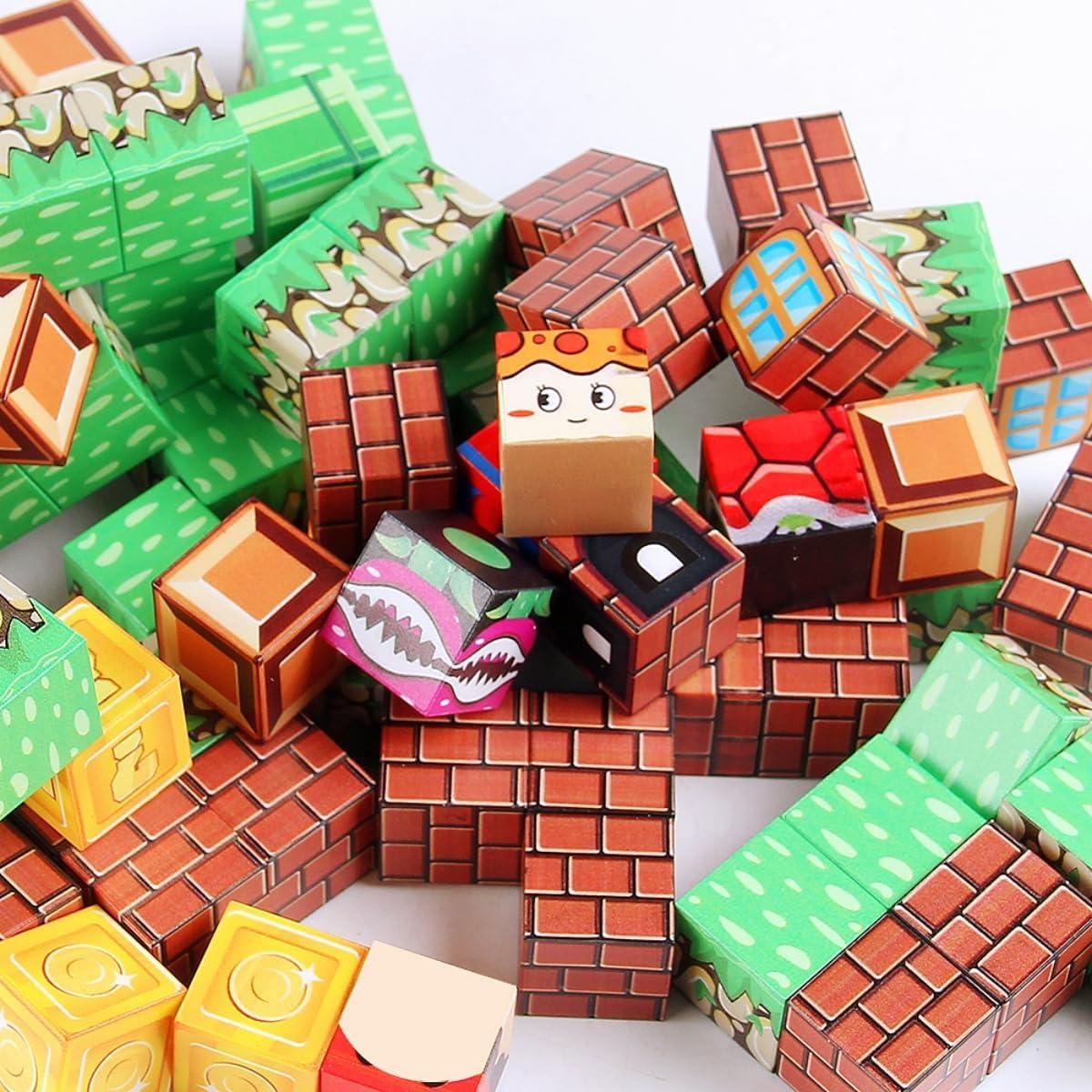 Bloques Magnéticos Super Bro - Set de 80 Piezas para Niños