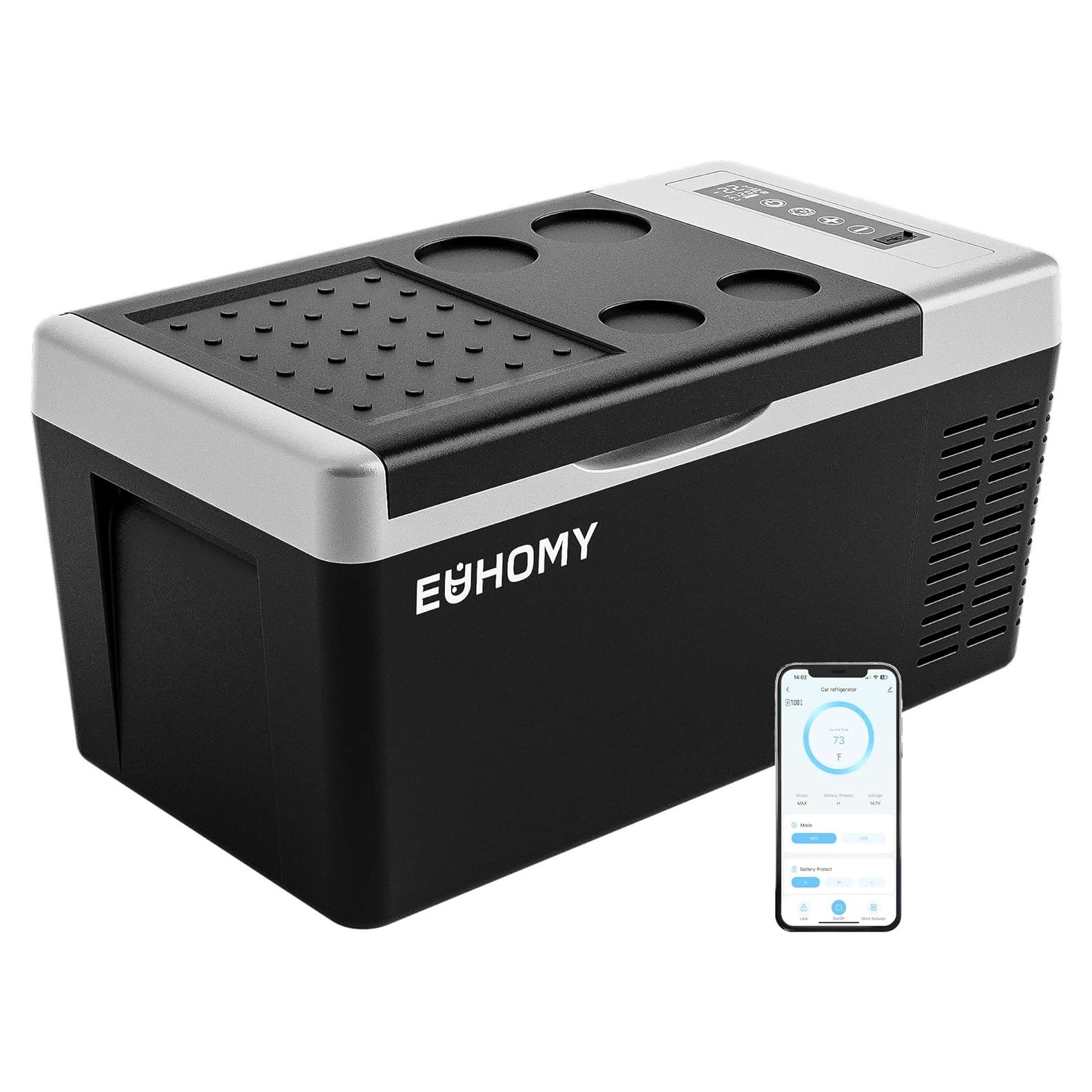 Refrigerador Portátil EUHOMY CFC-18 18L 12V/24V Control APP