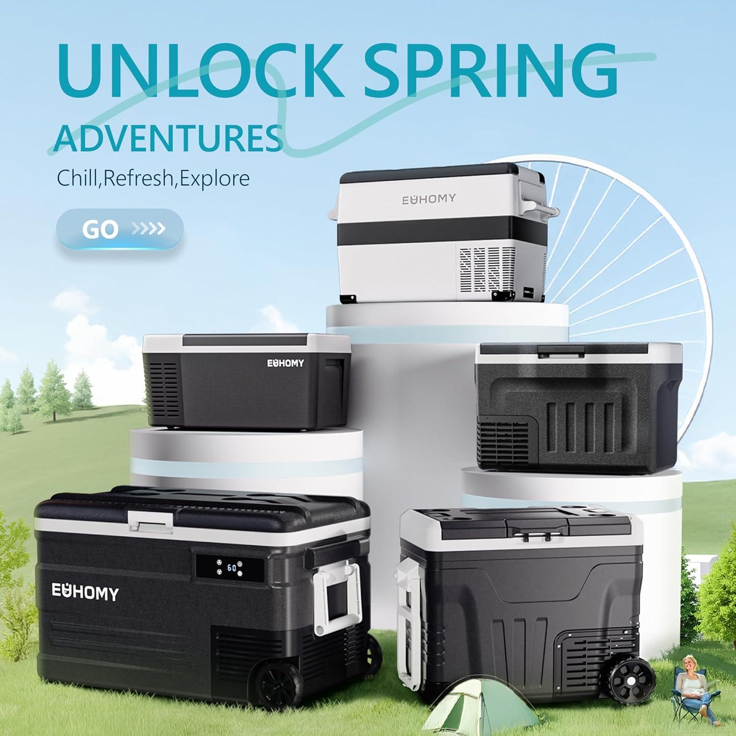 Refrigerador Portátil EUHOMY CFC-18 18L 12V/24V Control APP