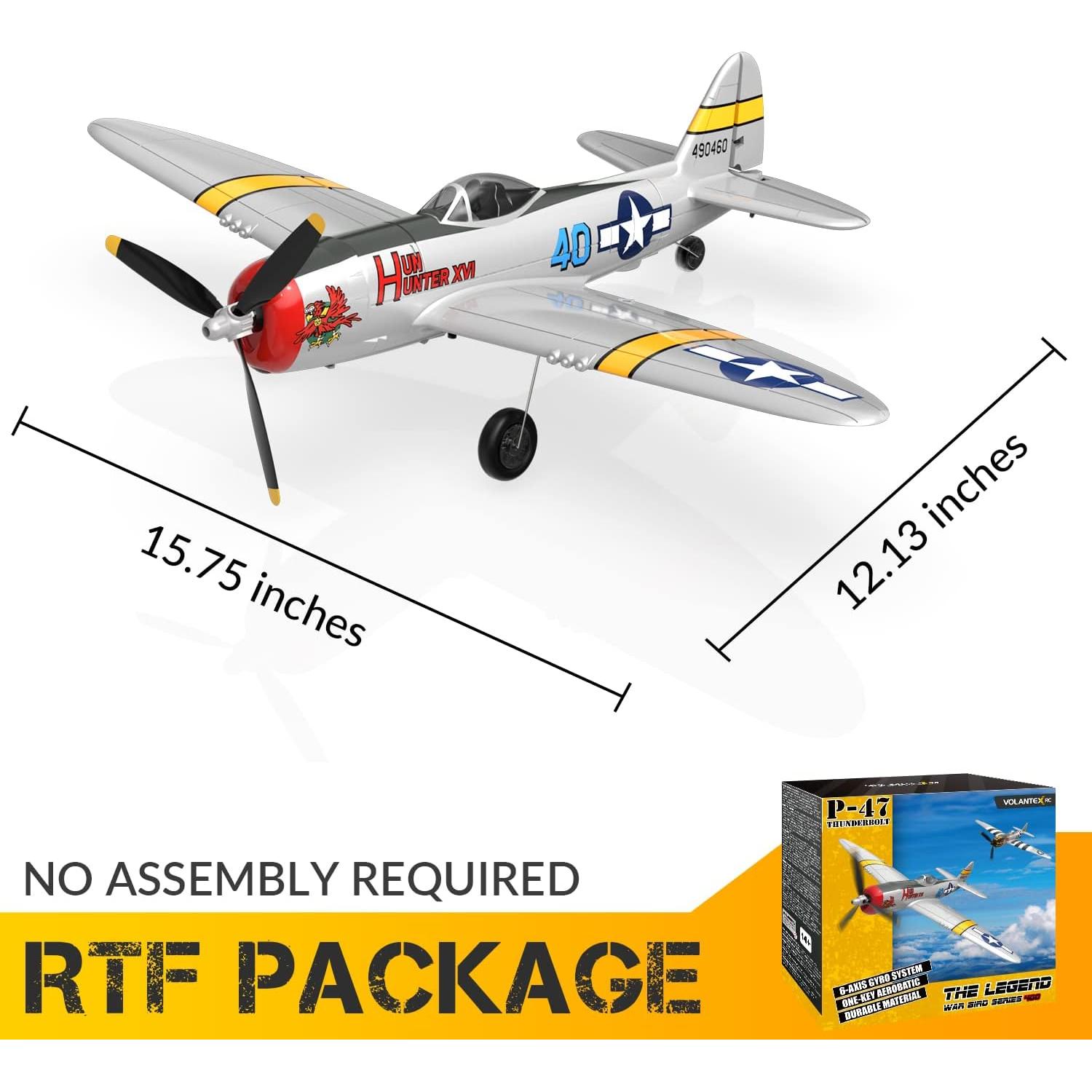 Avión RC CKYSCHN VOLANTEXRC P-47 Thunderbolt 4CH