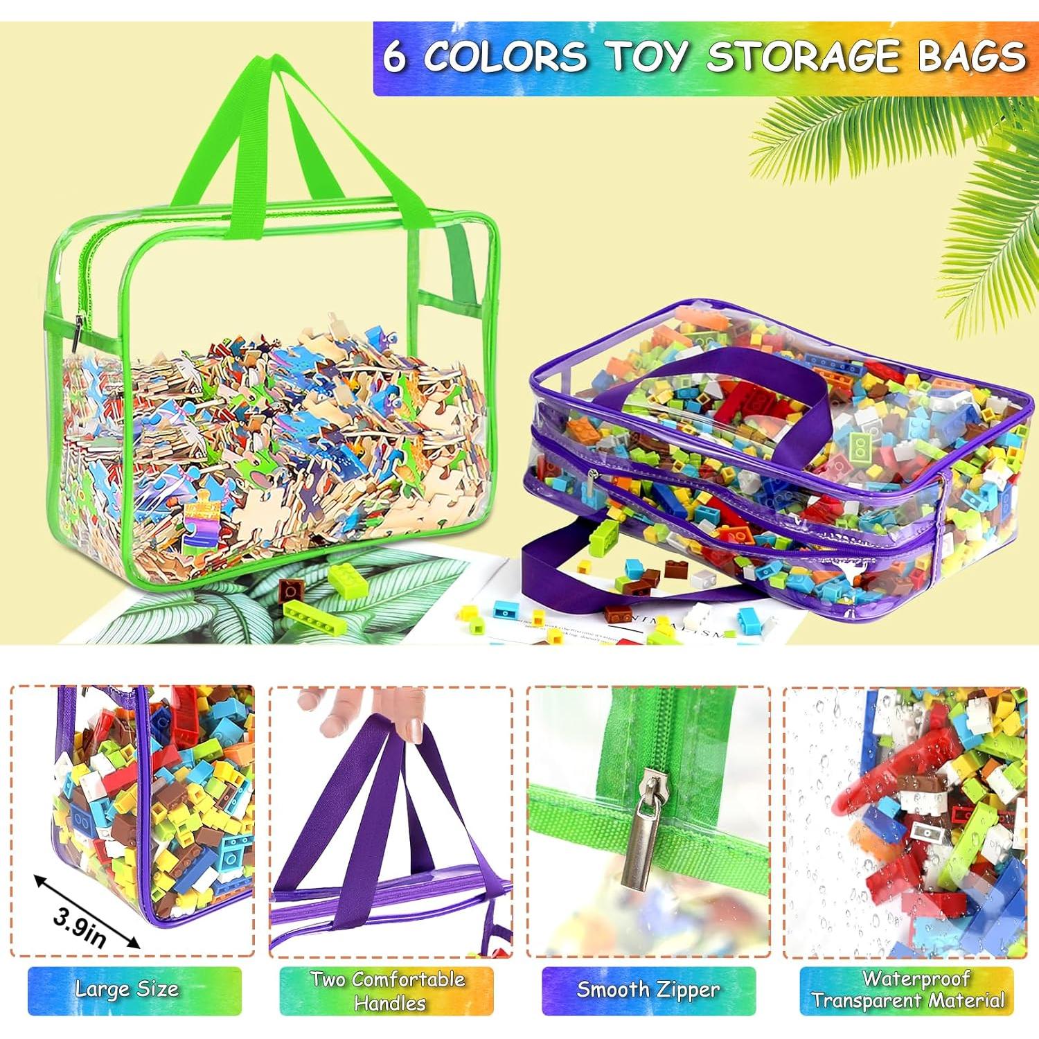 6 Bolsas de Almacenamiento de Juguetes OPELETNNT Multicolor