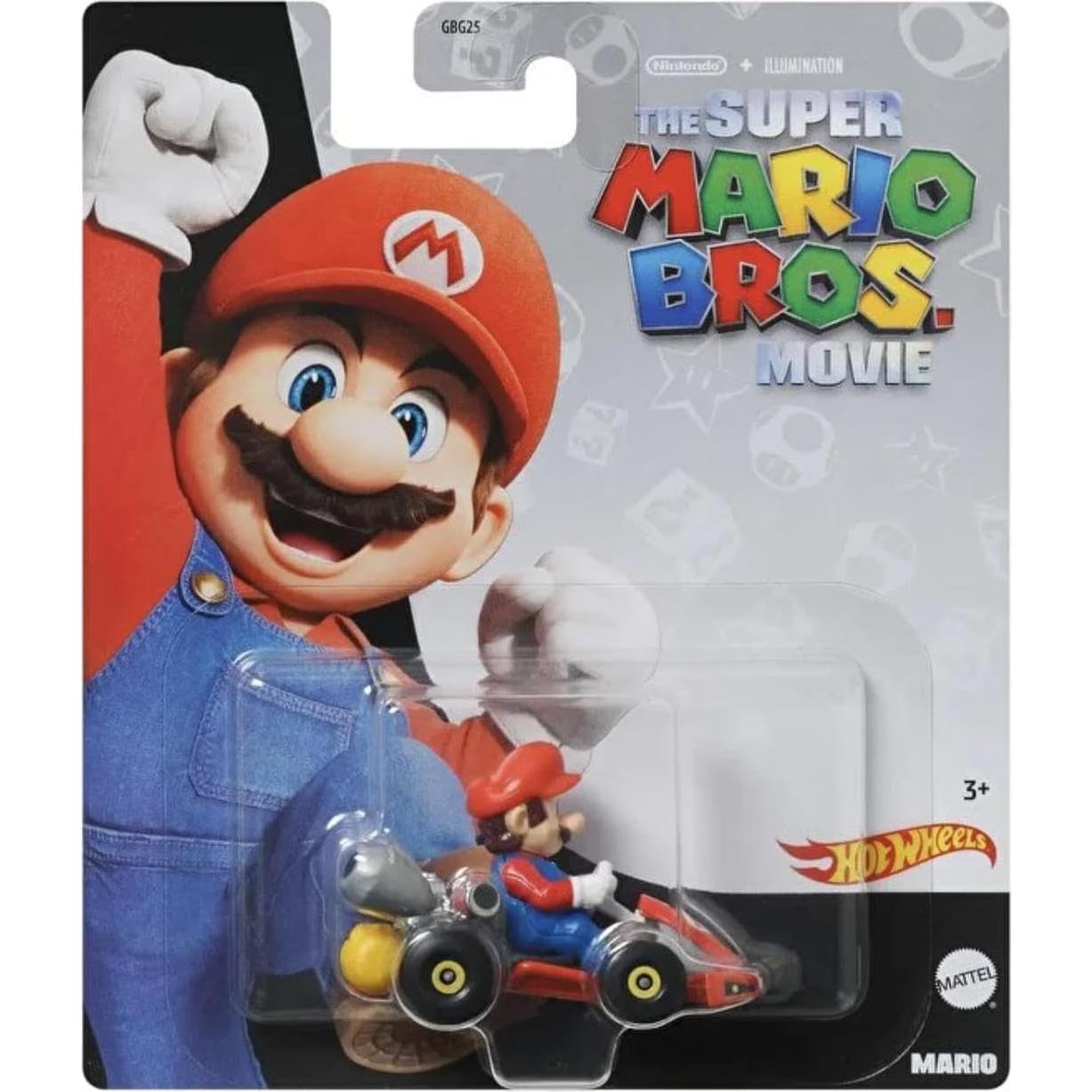Set de 4 Autos Coleccionables Hot Wheels Super Mario Bros