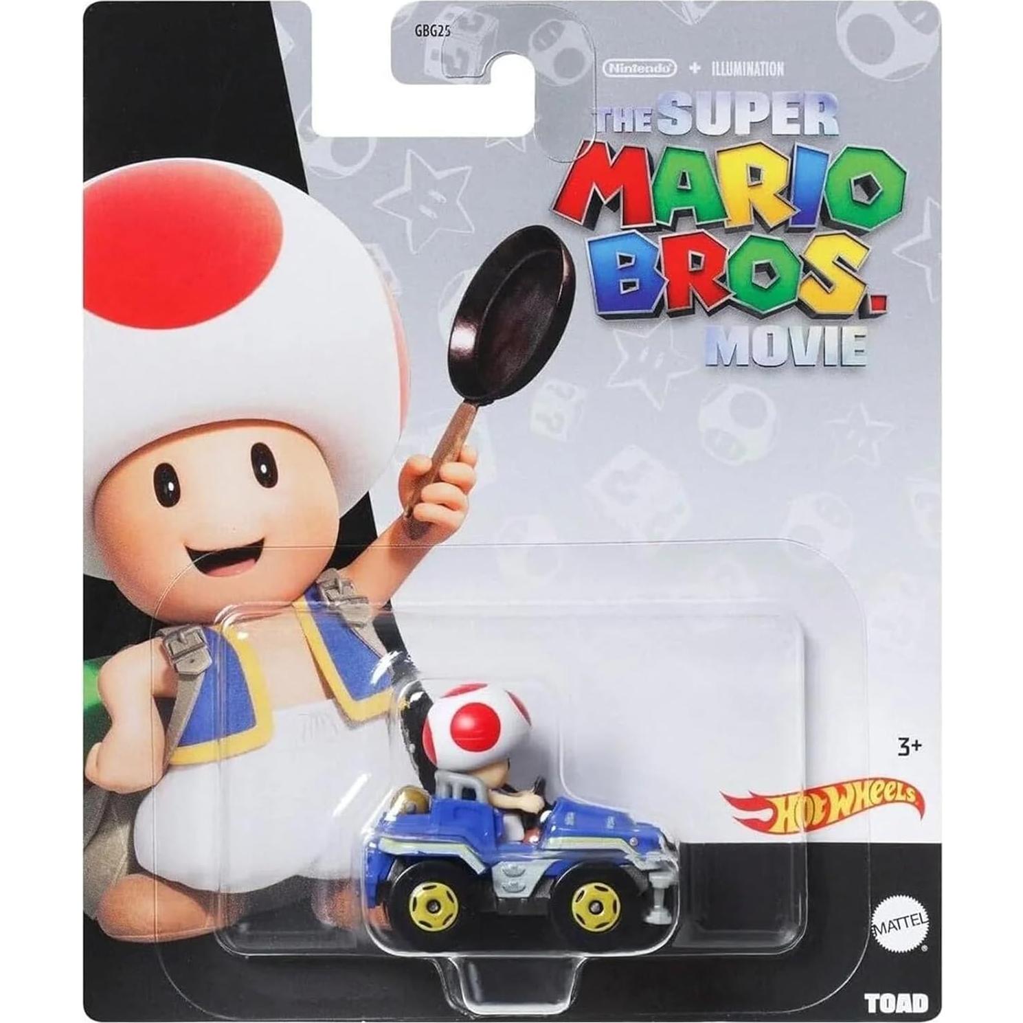 Set de 4 Autos Coleccionables Hot Wheels Super Mario Bros