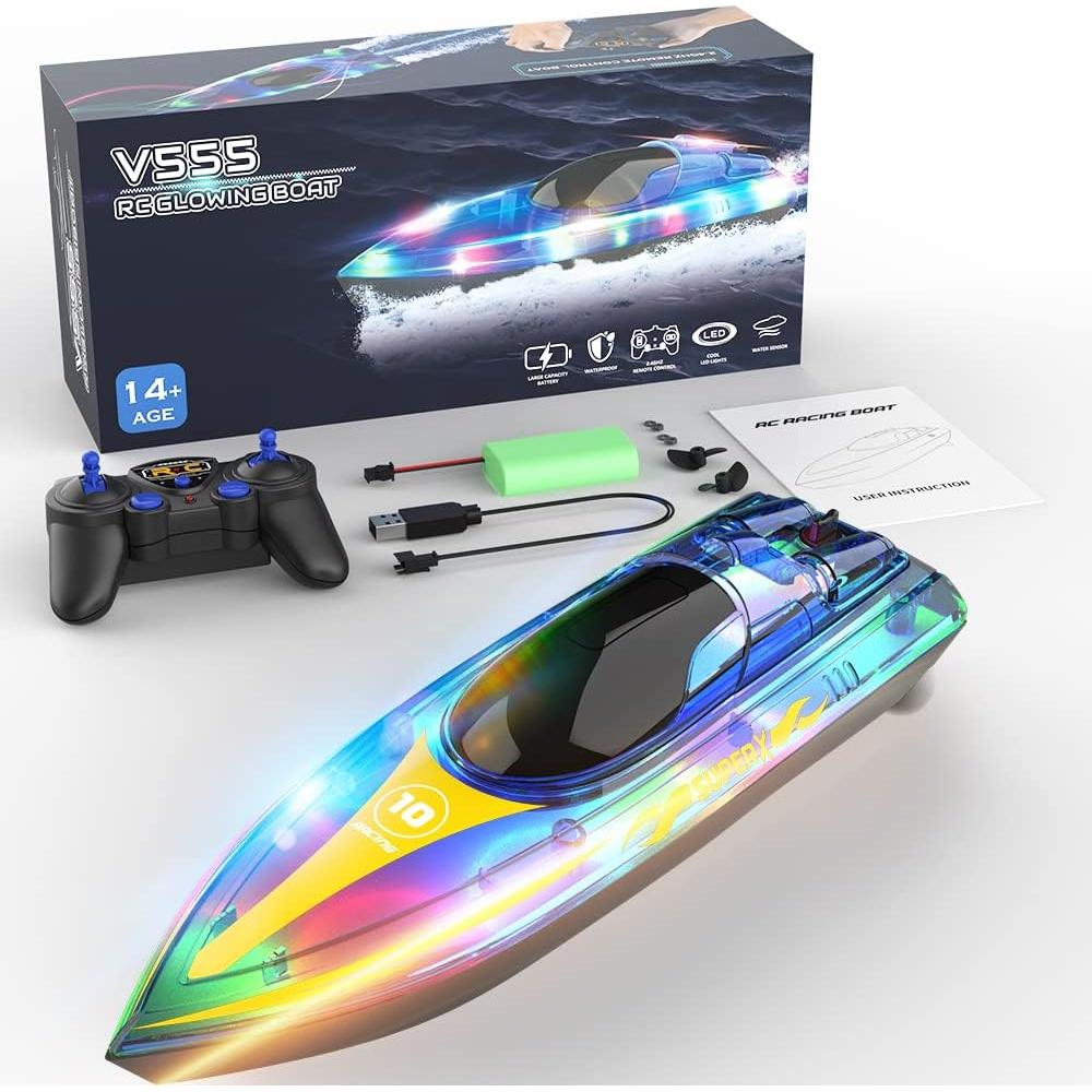 Barco RC Akargol LED Impermeable 25.9x9cm Control Remoto