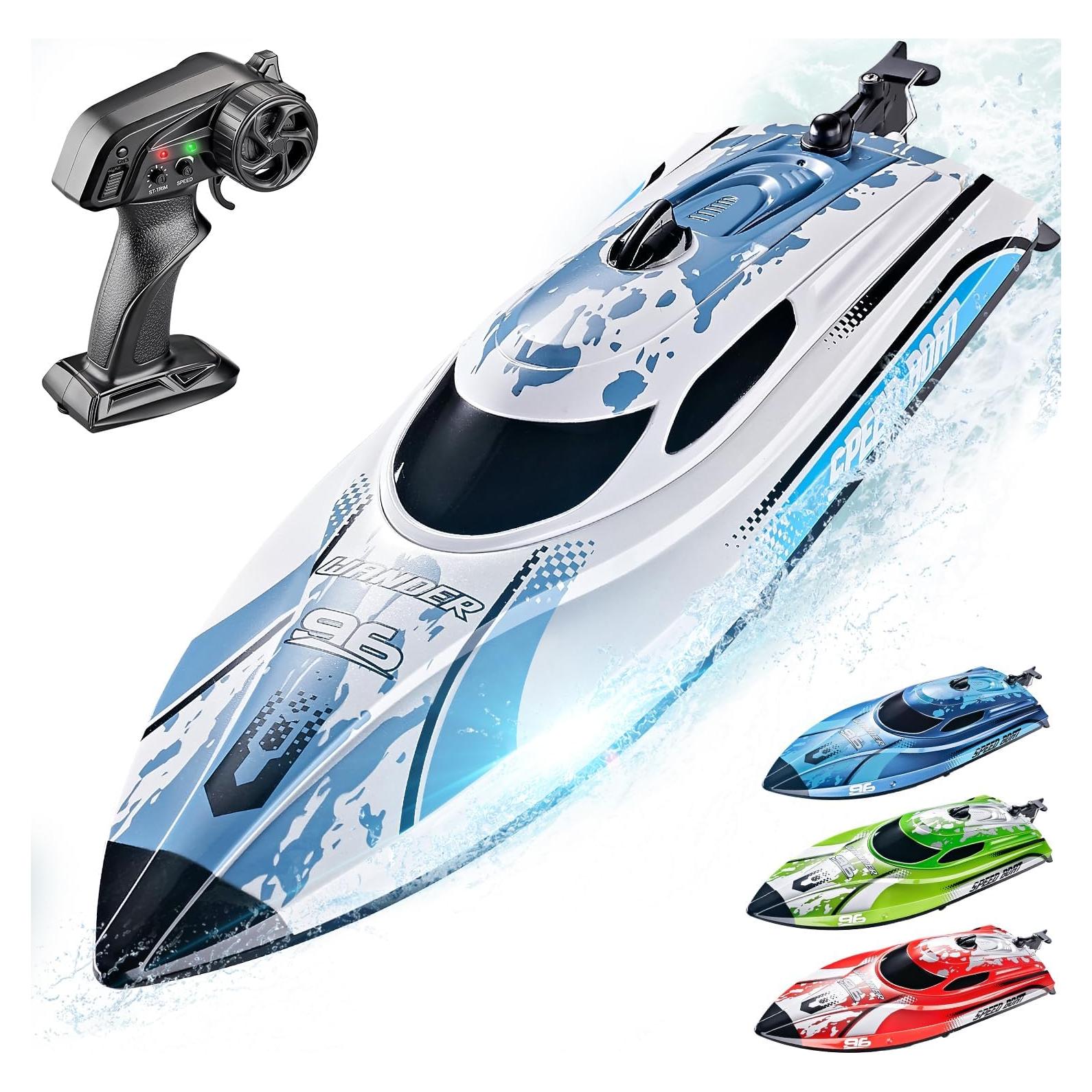 Barco RC BEZGAR TX126 30 cm 25 KPH para Lagos y Piscinas